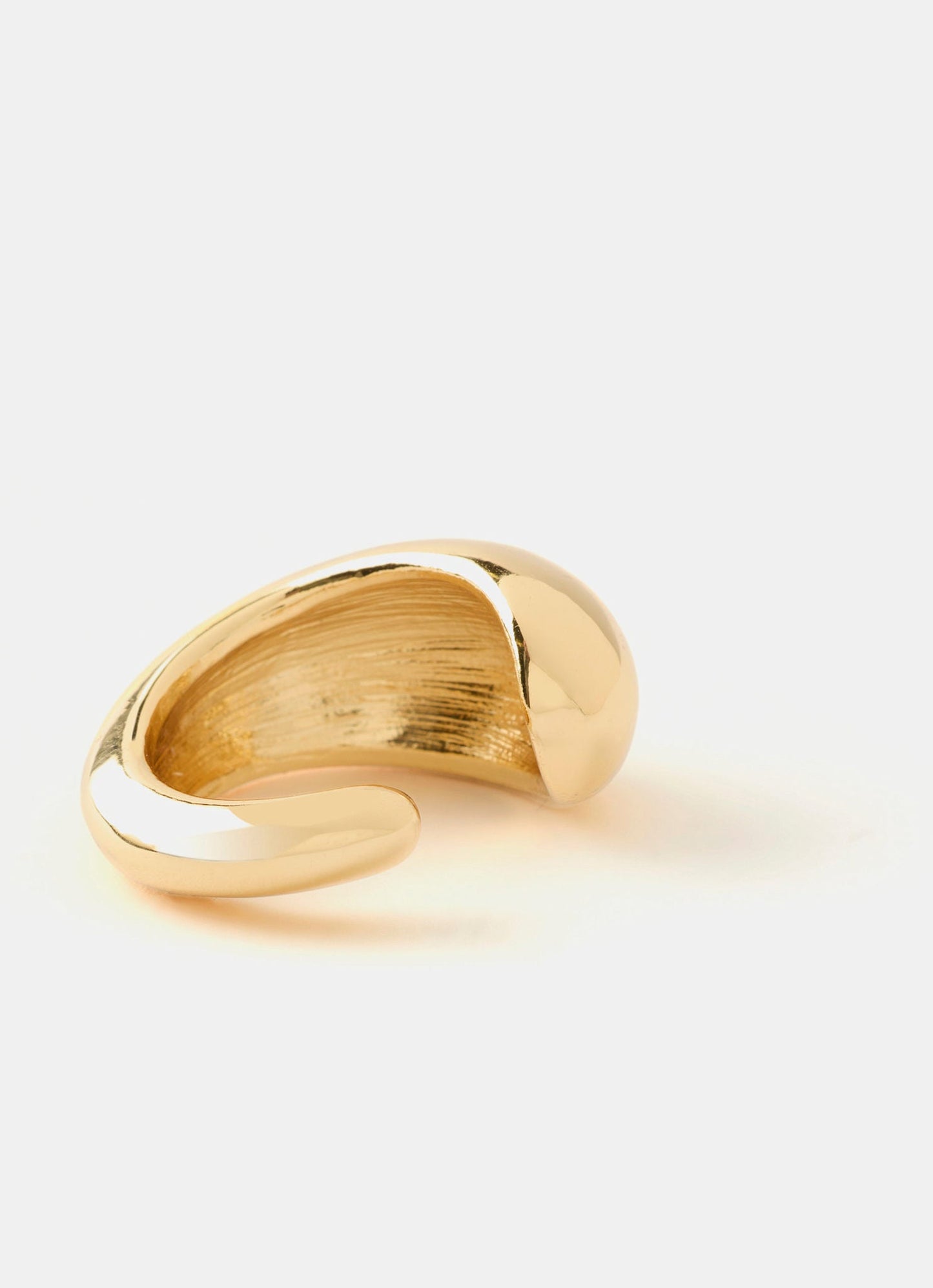 Gold Tone Teardrop Ring