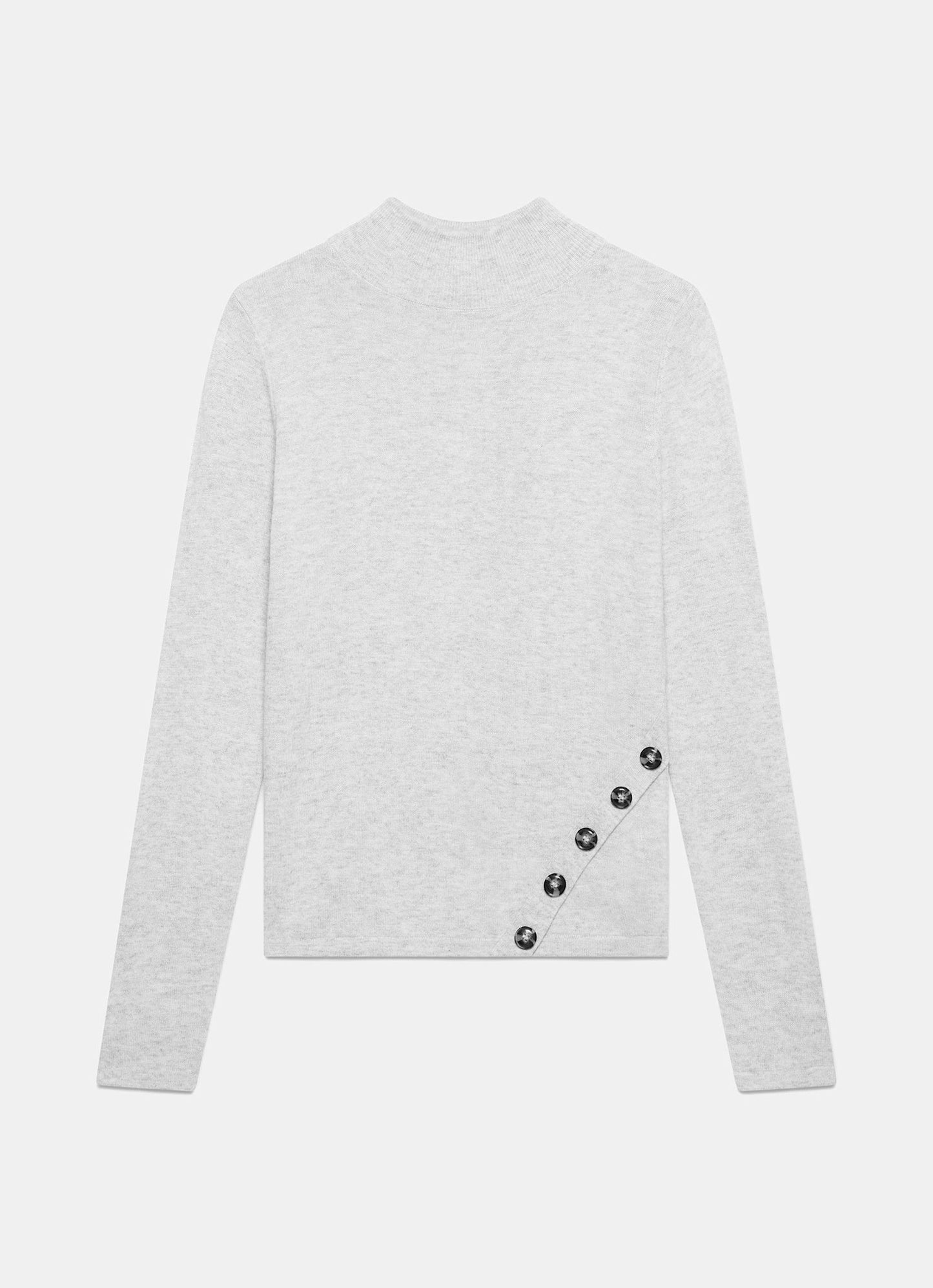 Grey Button Detail Top