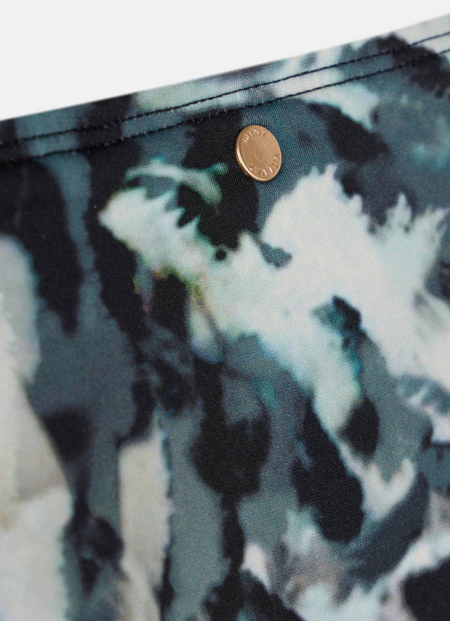 Navy Print High Leg Bikini Bottoms