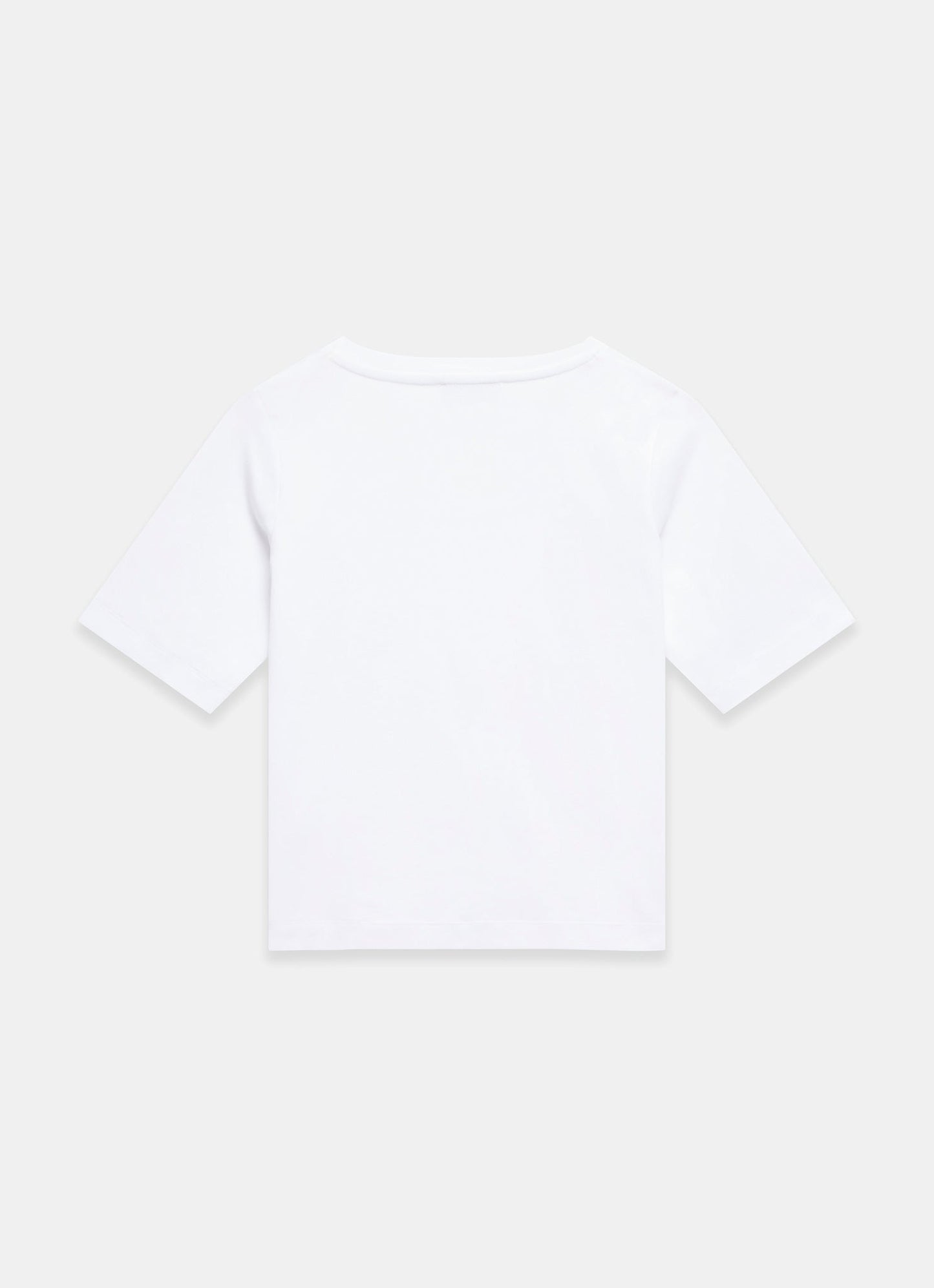 White Scoop Neck T Shirt