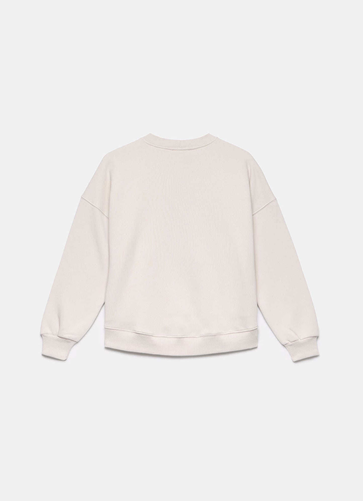 Cream Cotton Blend Star Sweatshirt