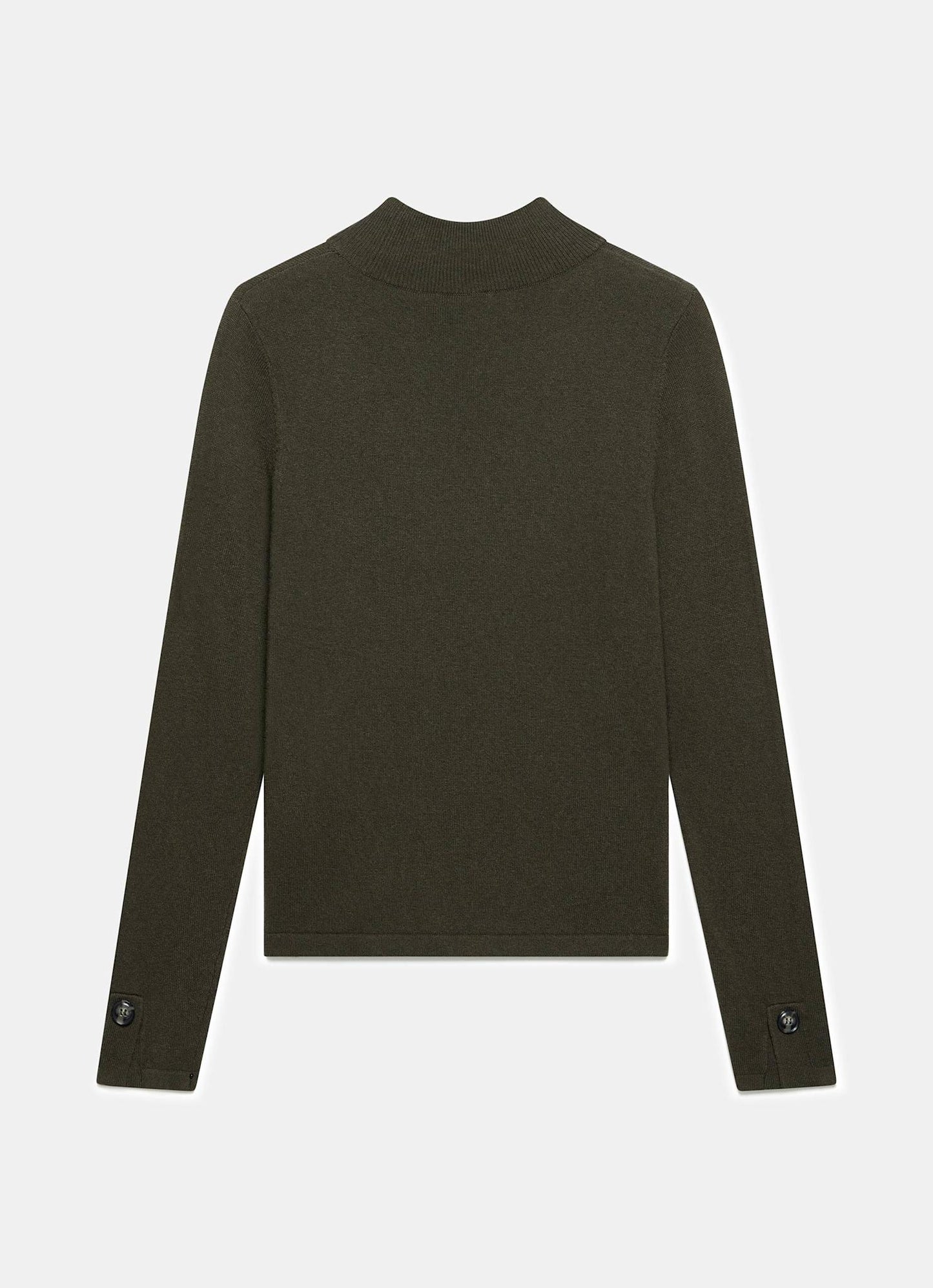 Khaki Button Detail Top