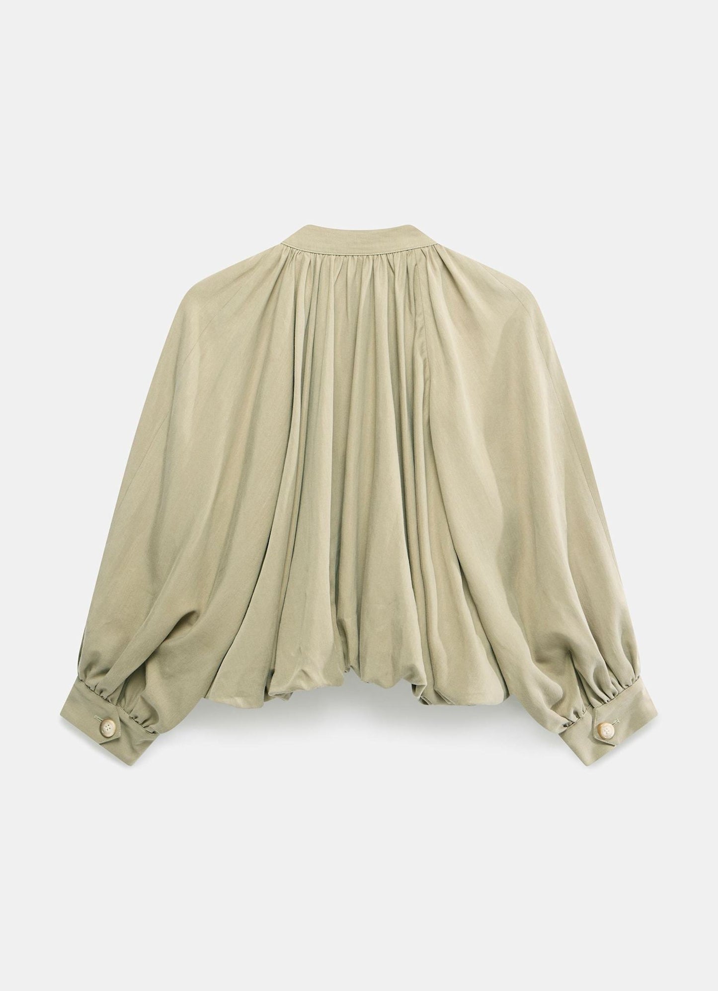 Khaki Bubble Hem Jacket