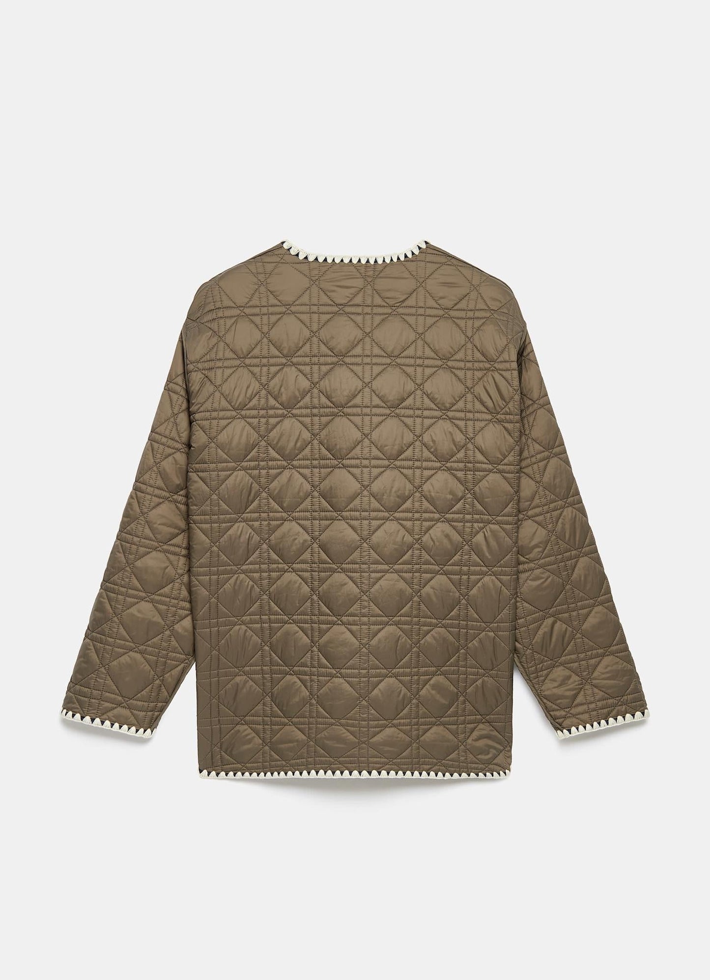 Khaki Reversible Quilted Jacket