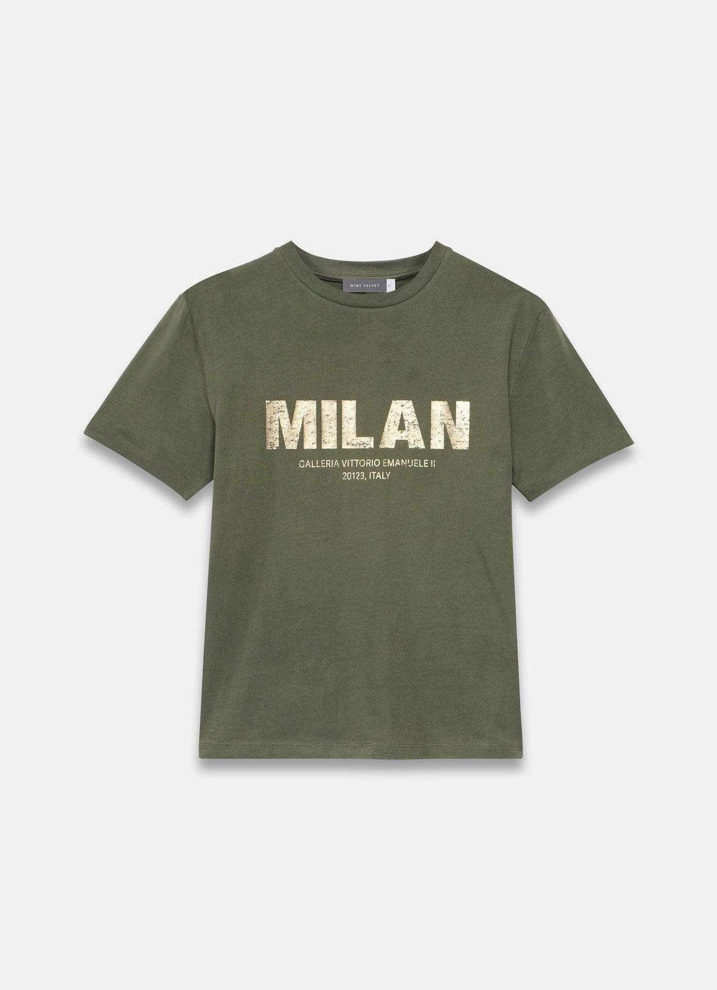Khaki Foil Milan Graphic T-Shirt