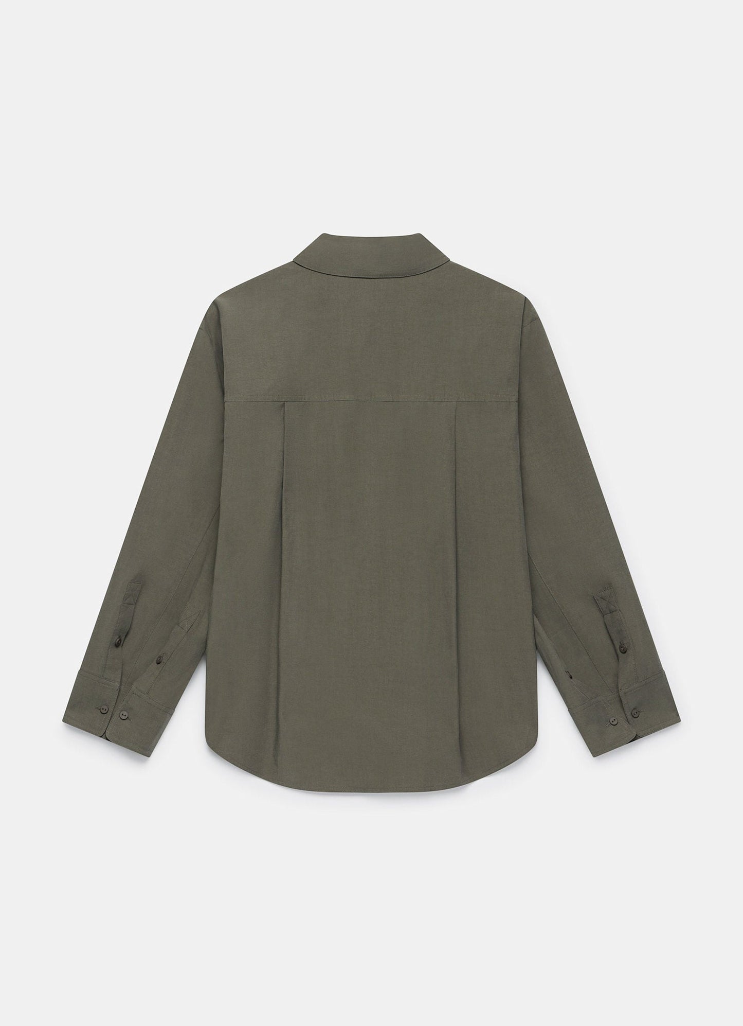 Khaki Oversized Tailored Shirt