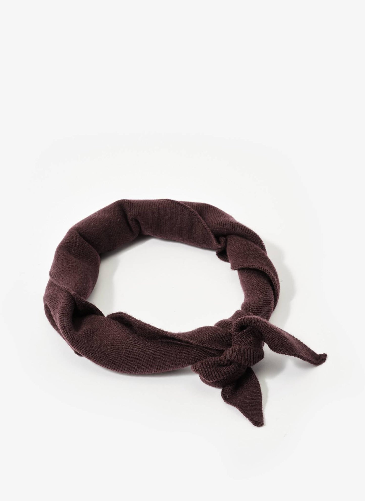 Burgundy Triangle Knit Scarf