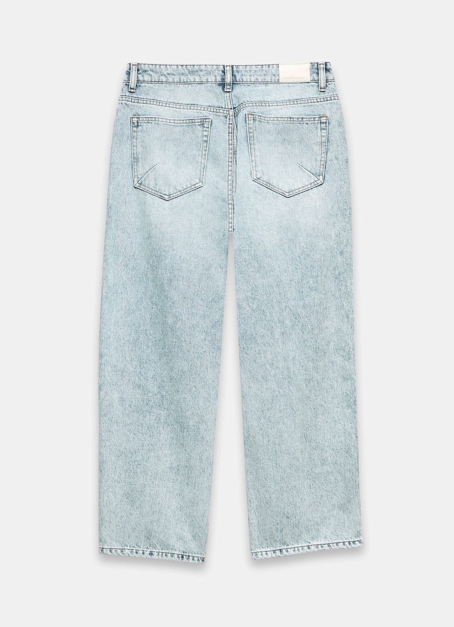 Light Indigo Relaxed Tapered Boyfriend Jeans