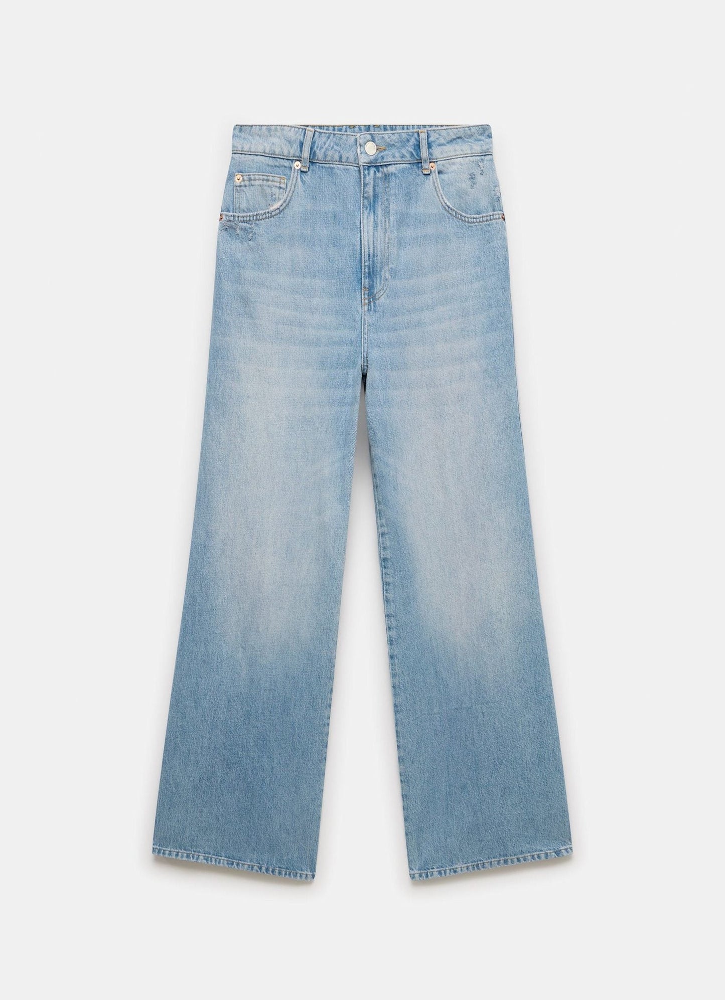 Light Indigo Wide Leg Jeans