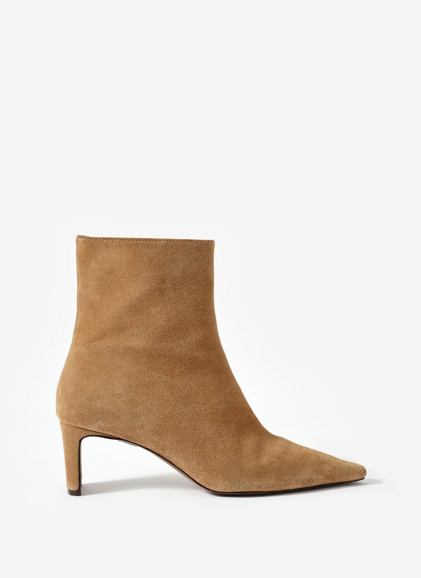Macy Neutral Suede Ankle Boots