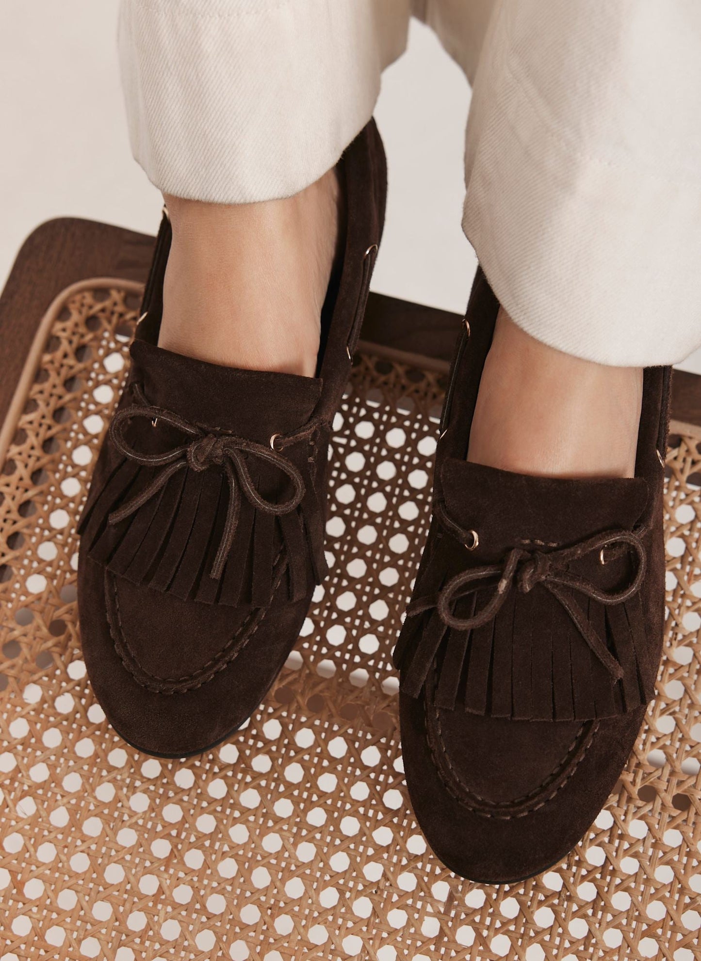 Melba Brown Suede Loafers