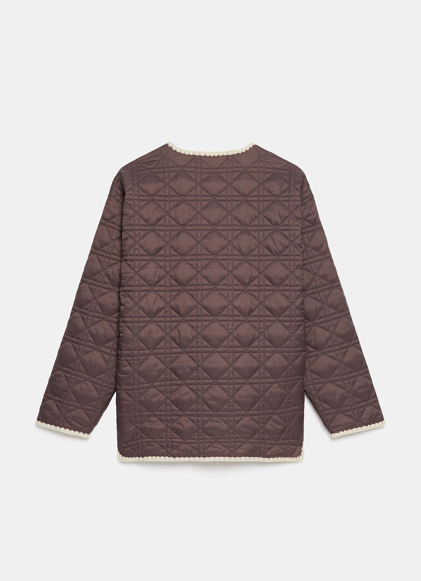 Brown Reversible Quilted Jacket