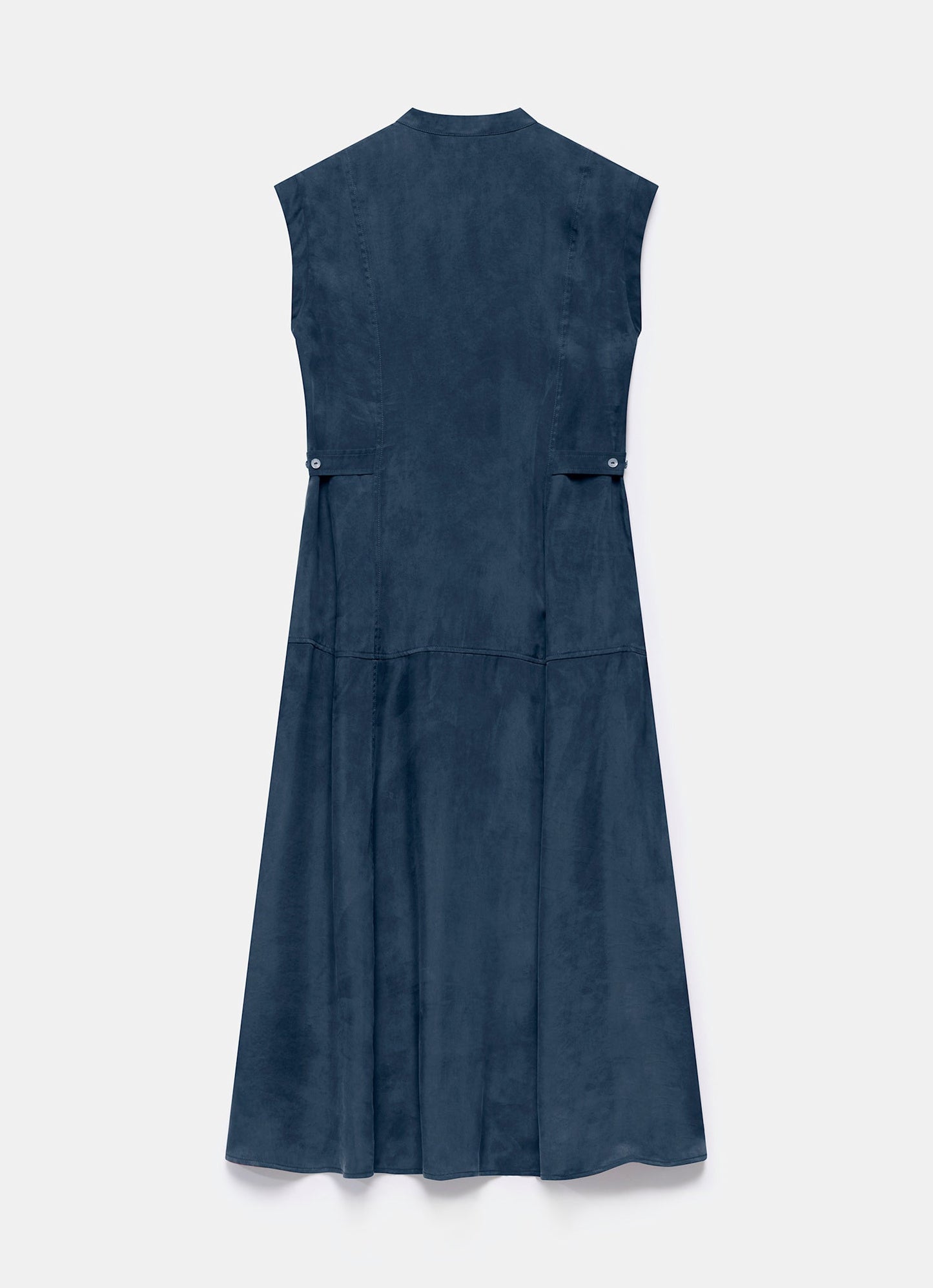 Navy Utility Midi Dress