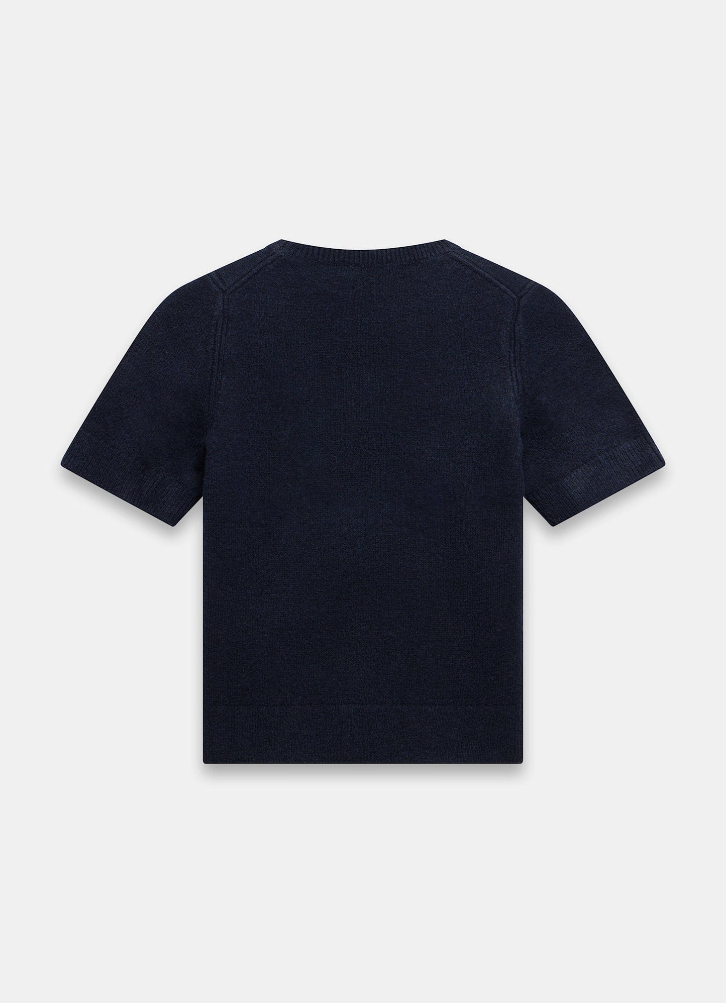 Navy Fitted Knit Tee