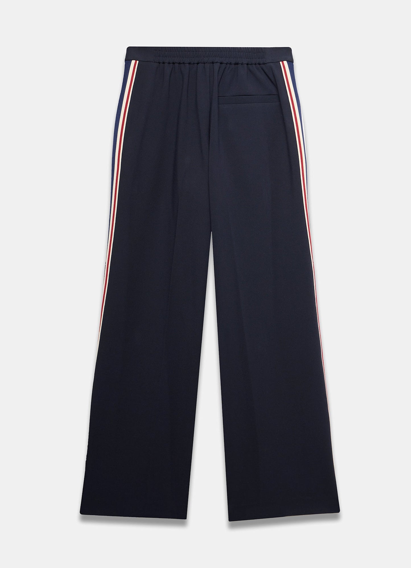 Navy Contrast Side Stripe Trousers