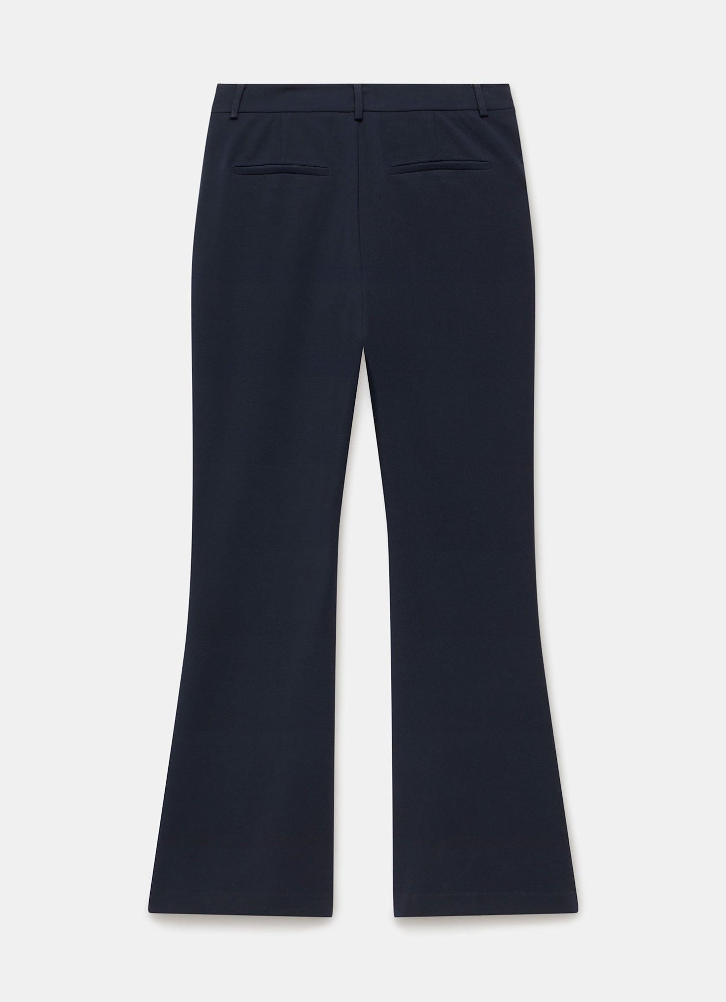 Navy Tailored Bootcut Trousers