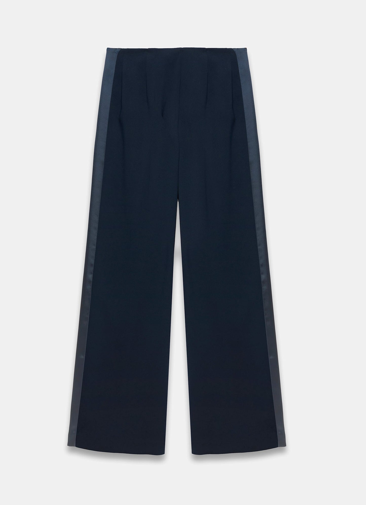 Navy Wide Tuxedo Trousers