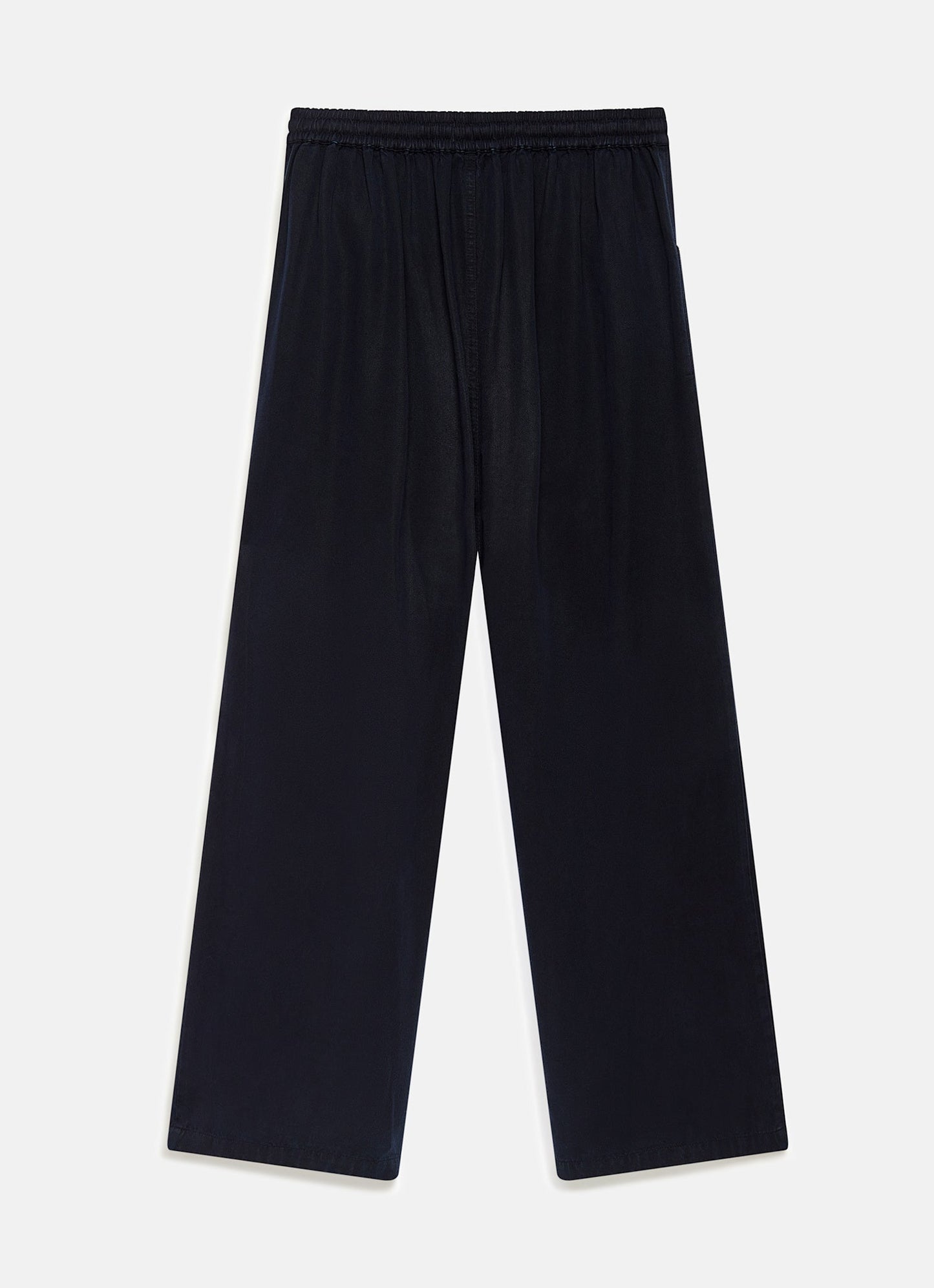 Navy Wide Leg Trousers