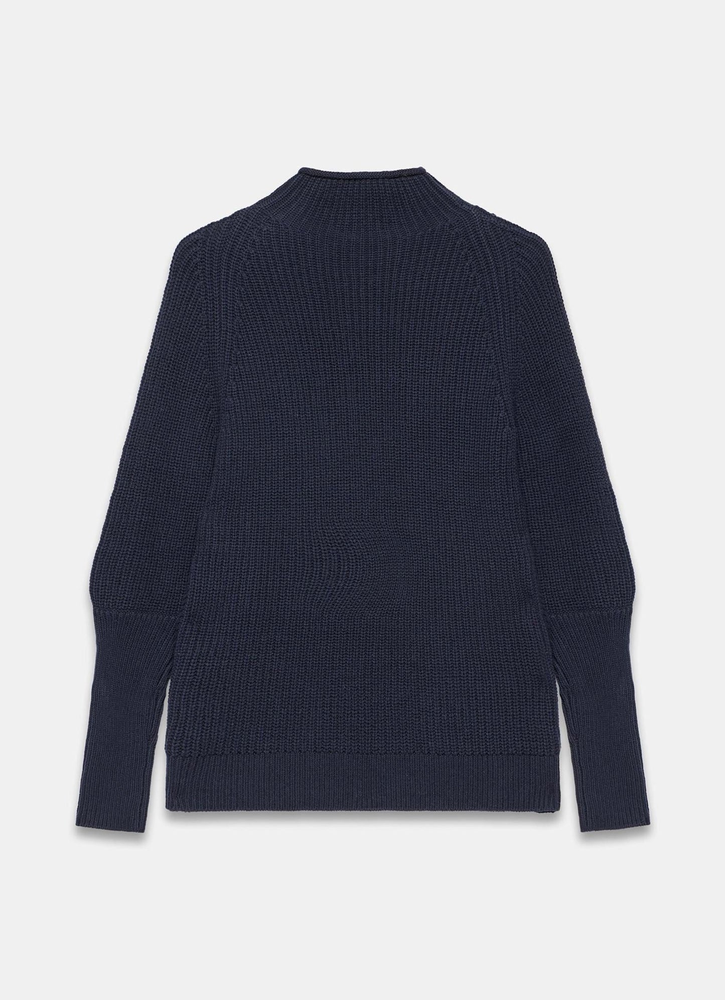 Navy Whipstitch Cotton Blend Jumper