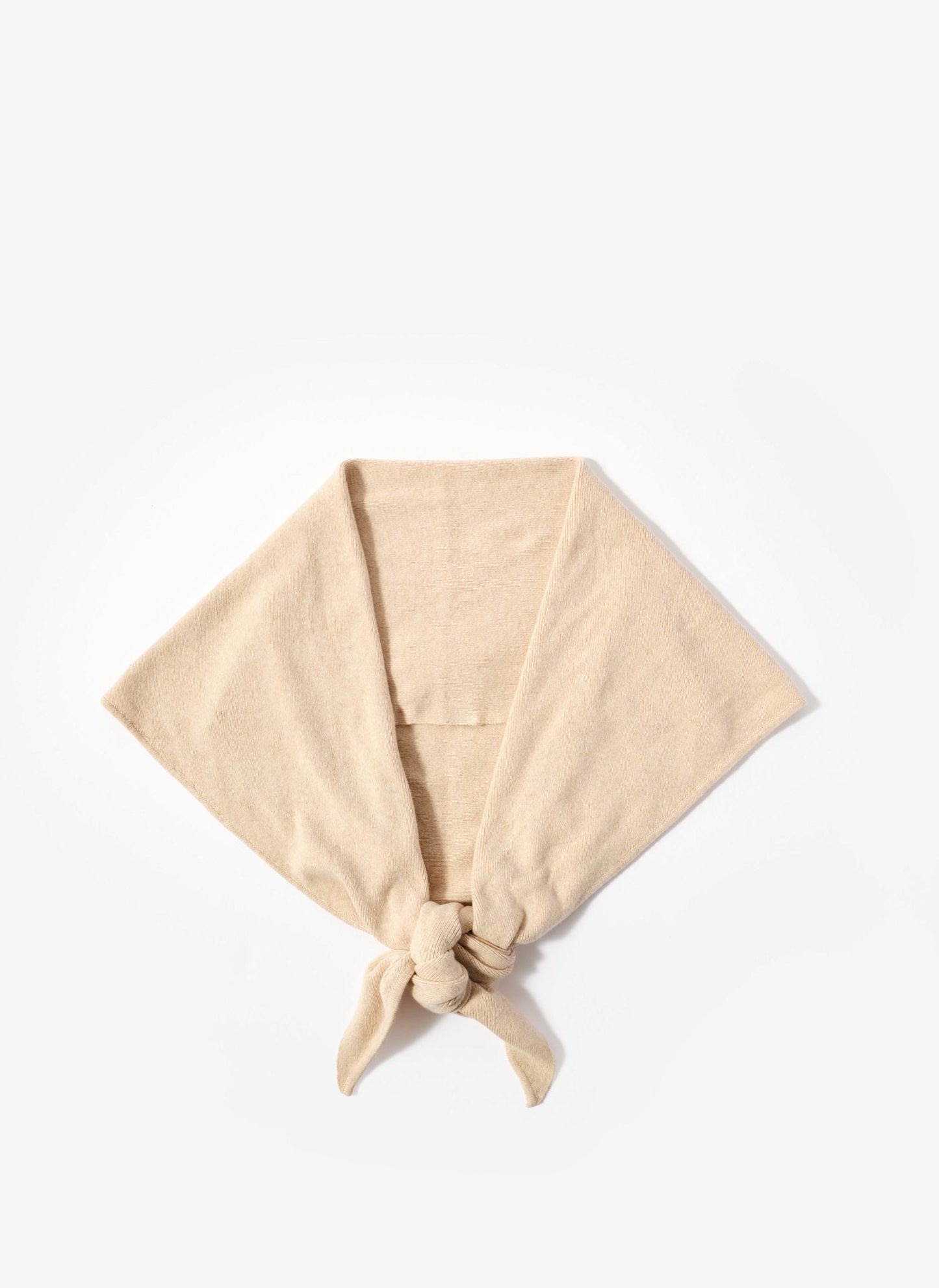 Neutral Triangle Knit Scarf