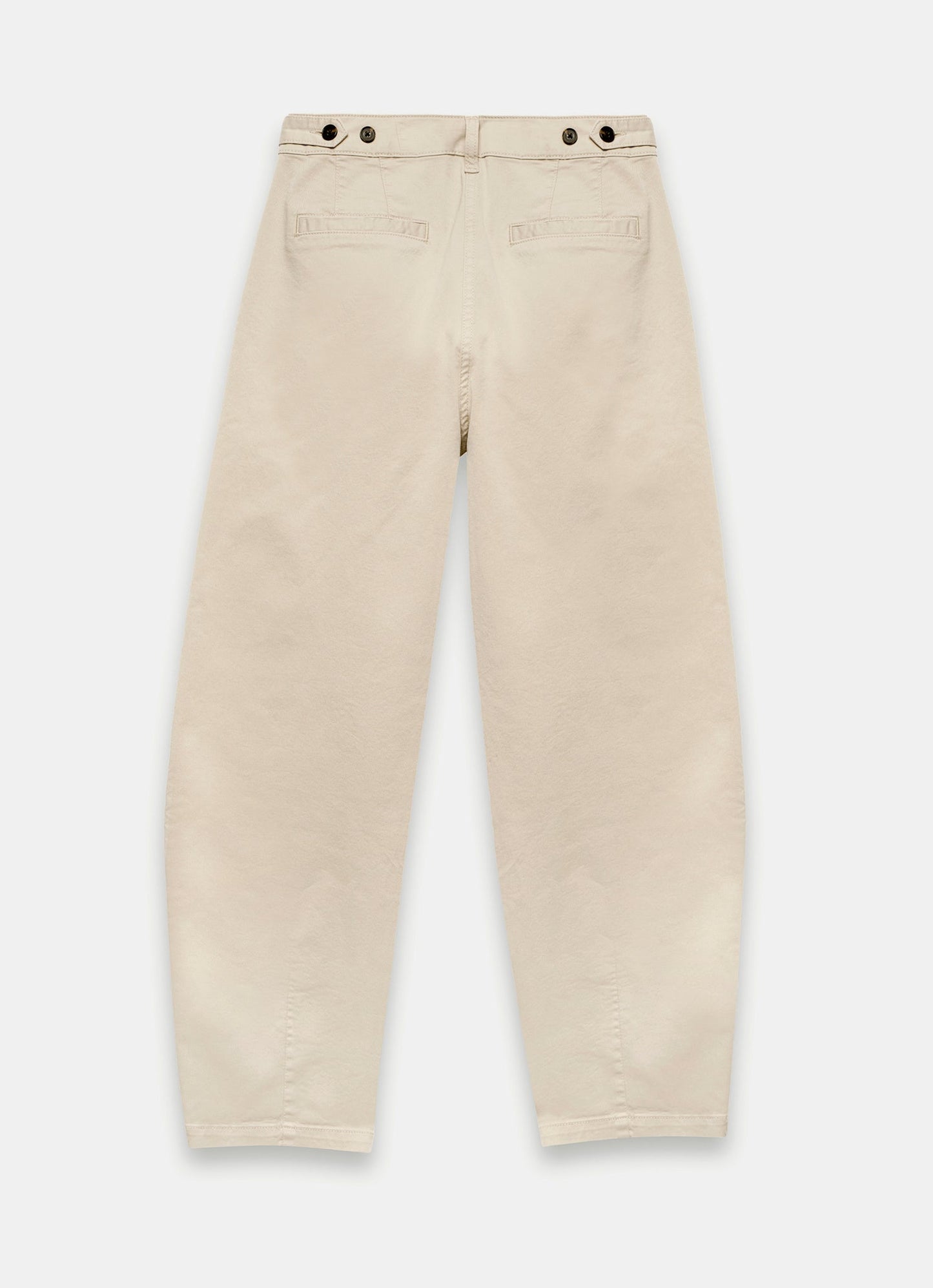 Neutral Barrel Chino Trousers