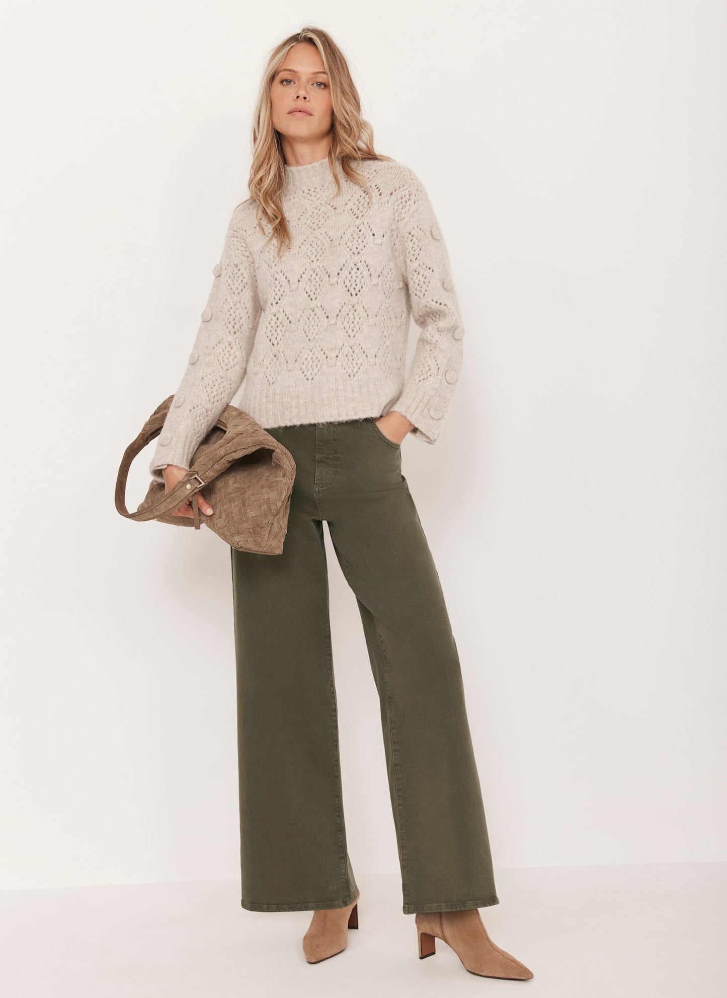 Neutral Cable Knit Jumper