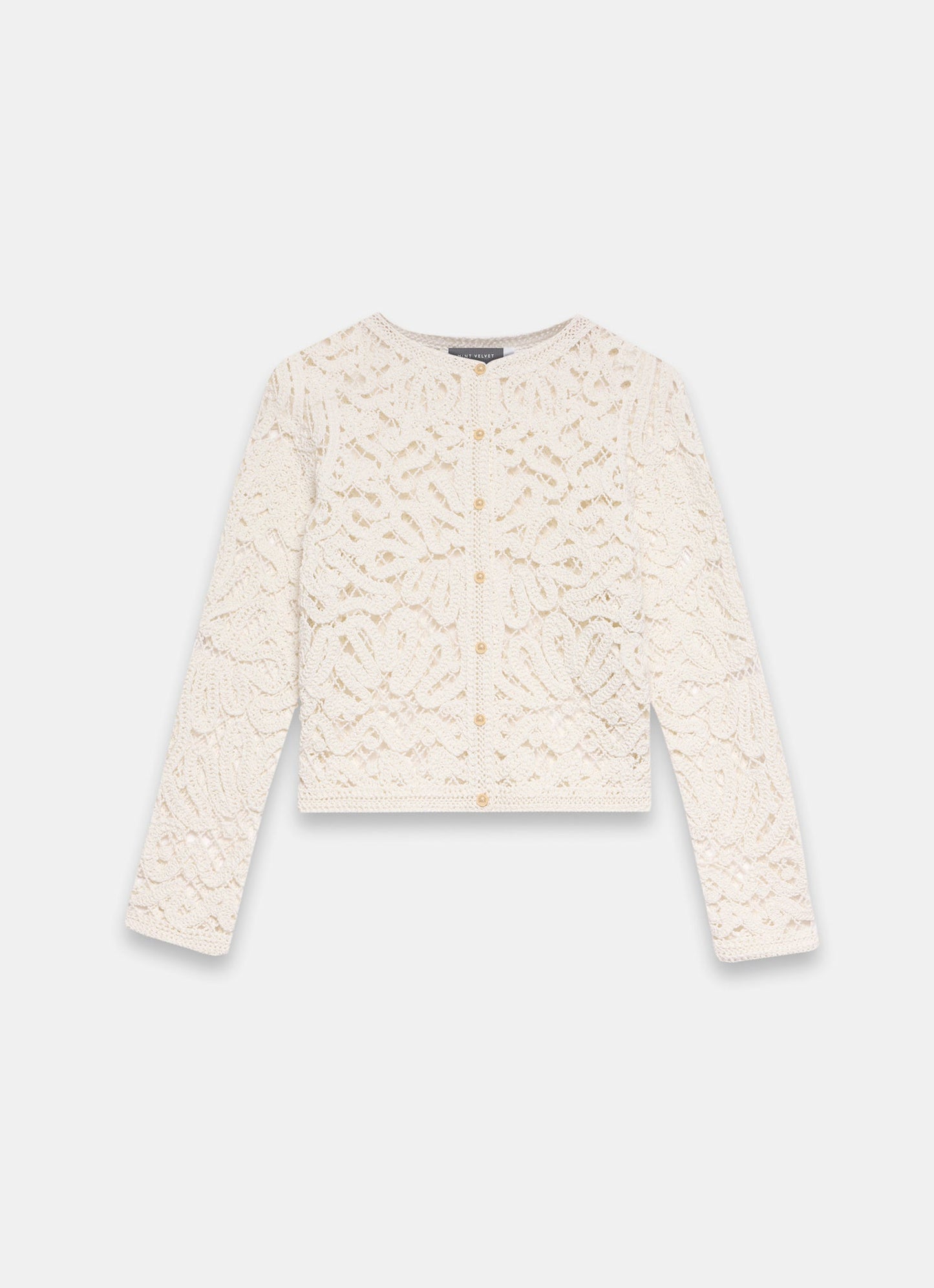 Cream Crochet Knit Jacket