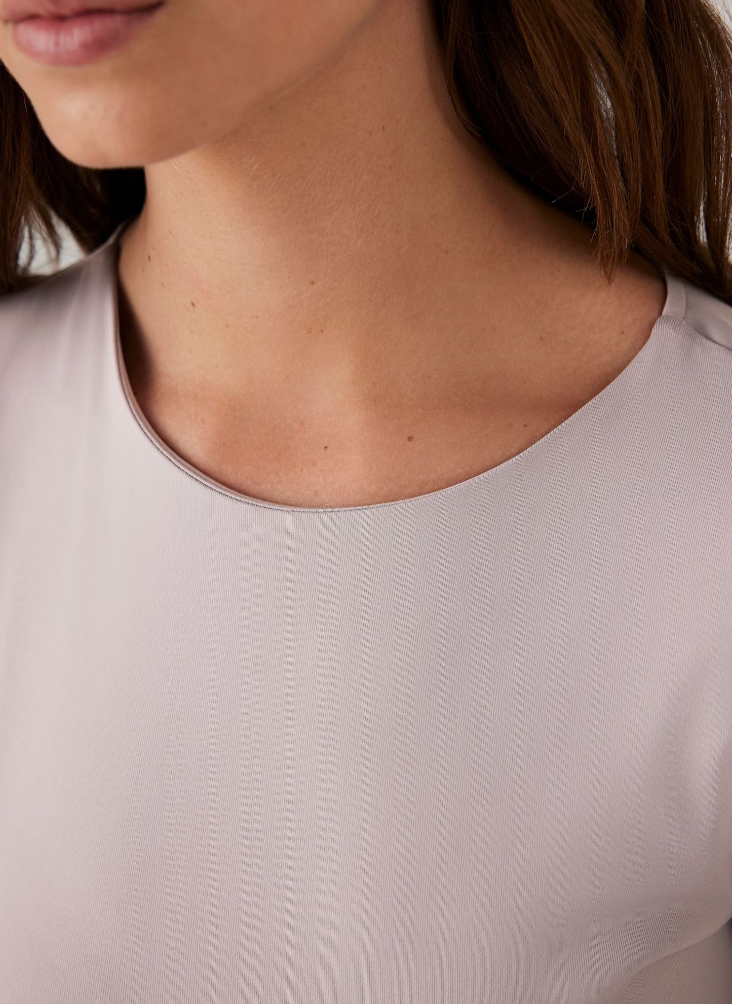Neutral Long Sleeve Layering Top