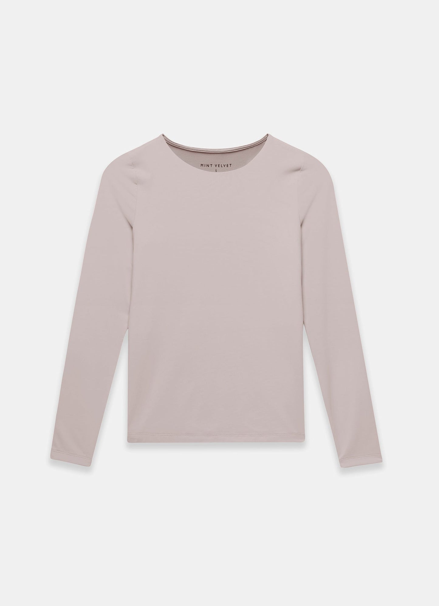Neutral Long Sleeve Layering Top