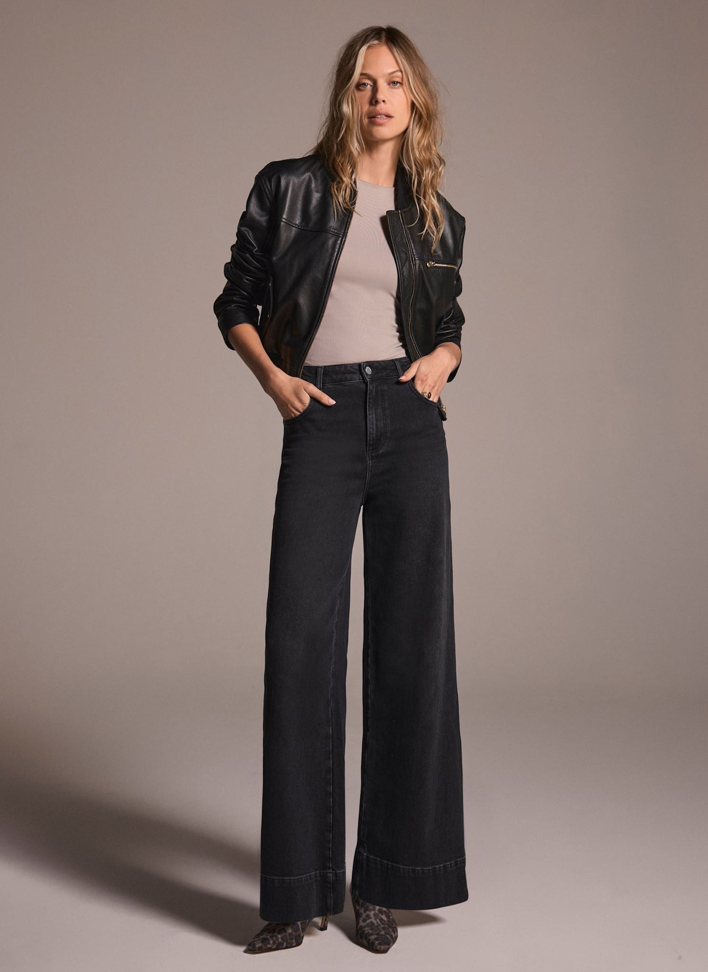 Neutral Layering High Neck Vest