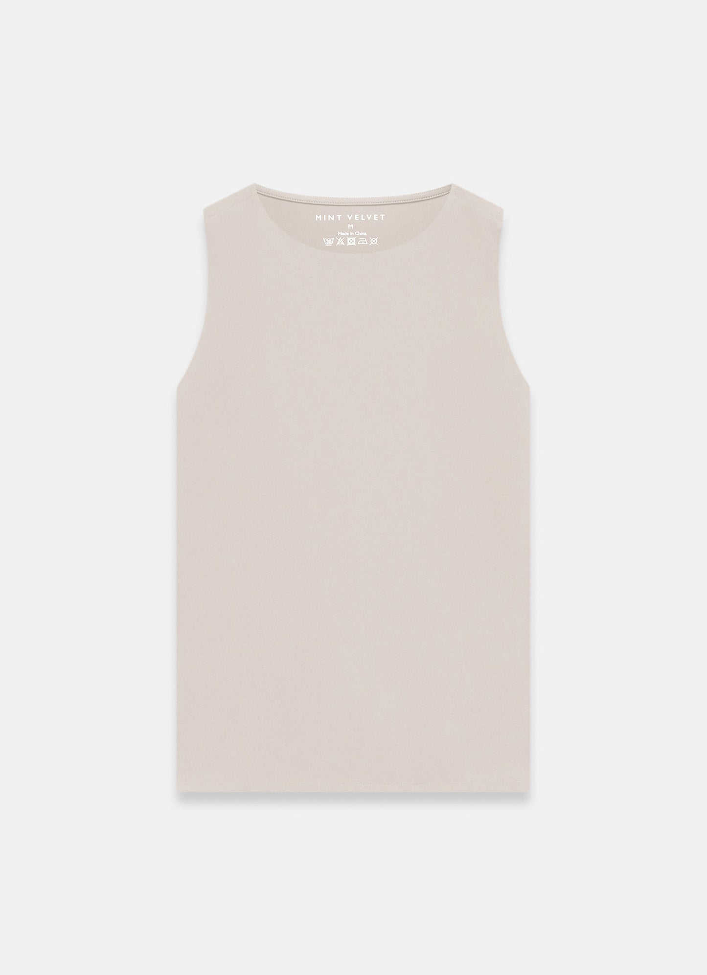 Neutral Layering High Neck Vest