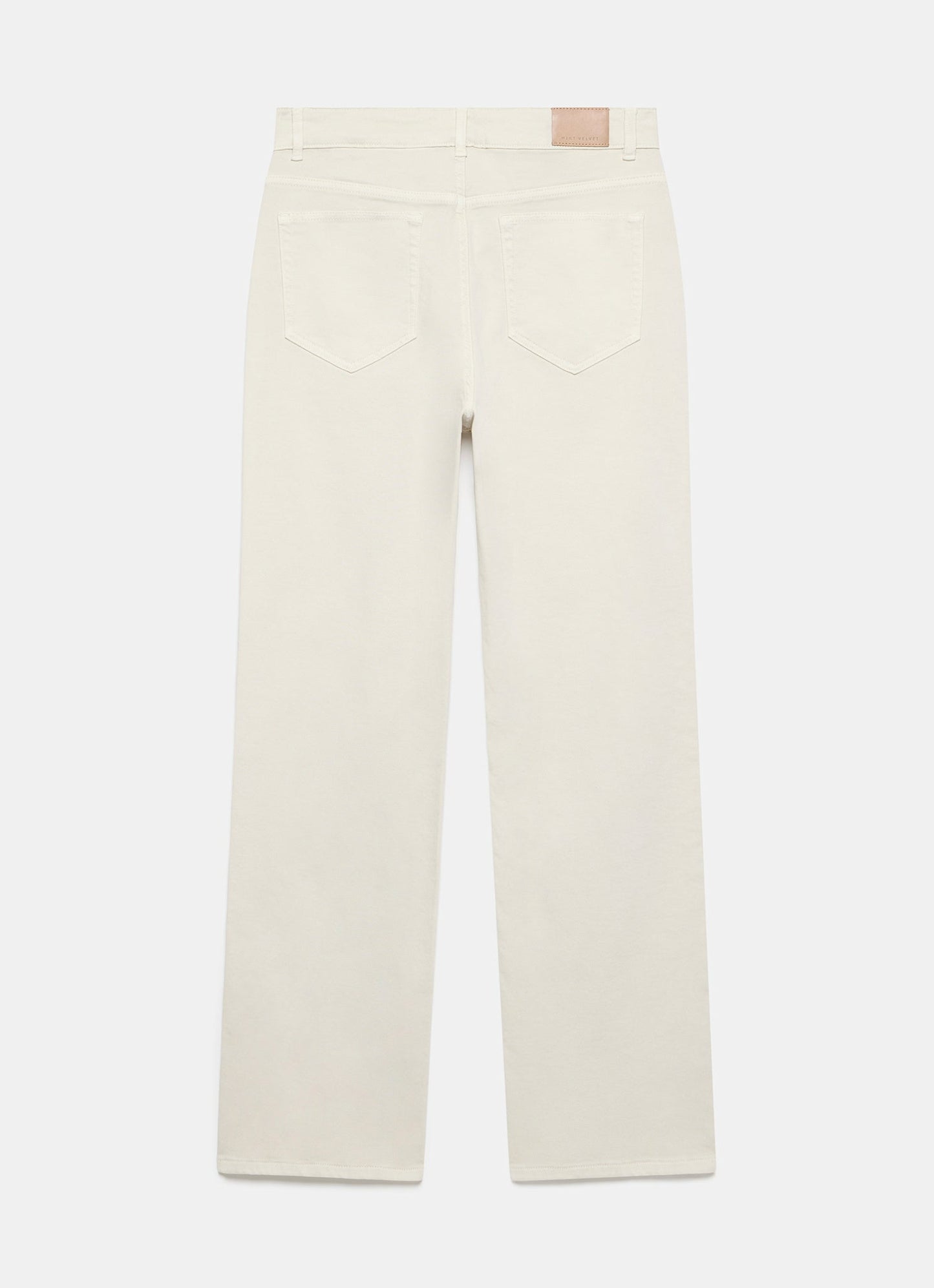 Neutral Wash Relaxed Bootcut Patch Pocket Jeans