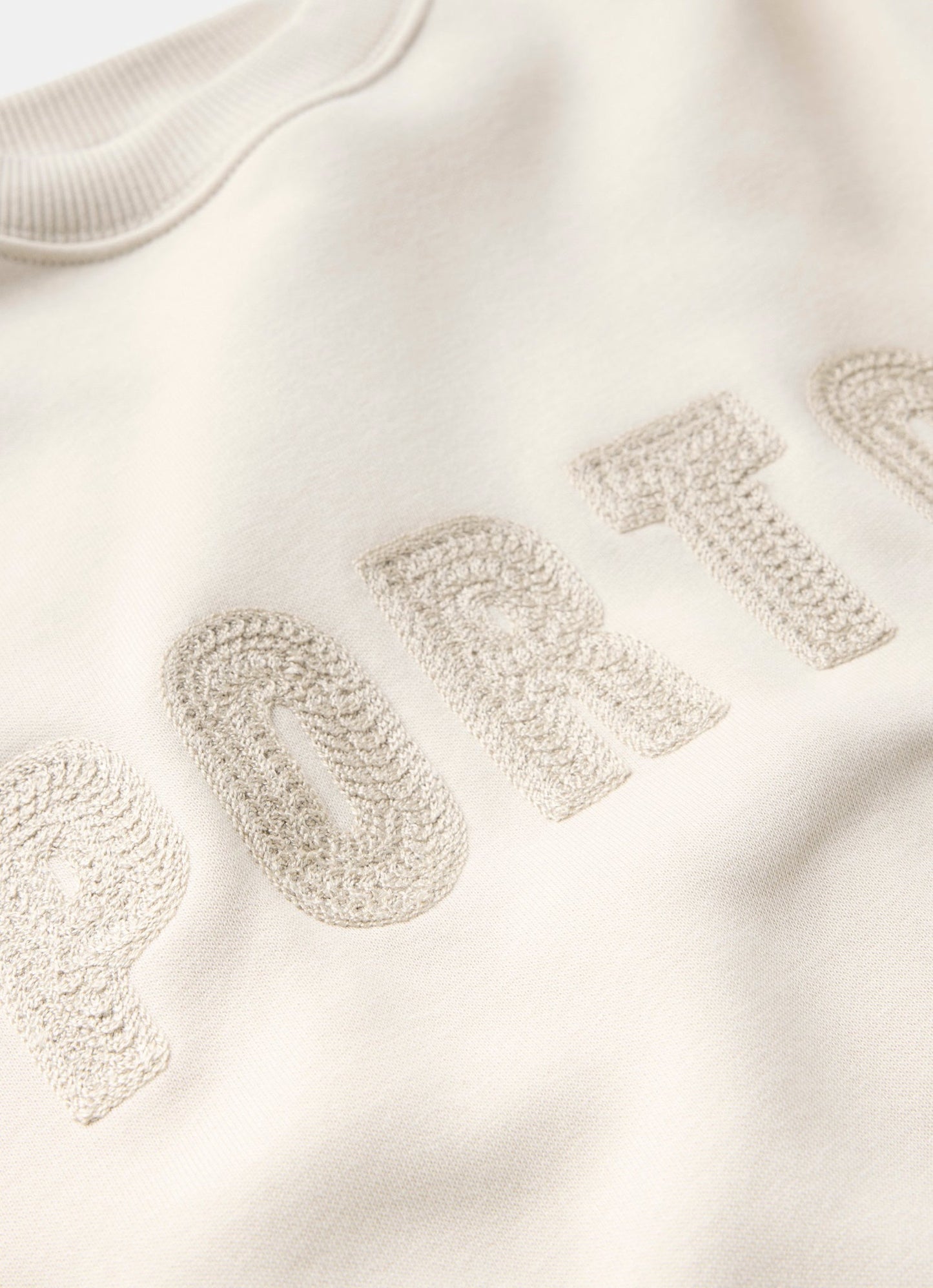 Neutral Porto Slogan Sweatshirt