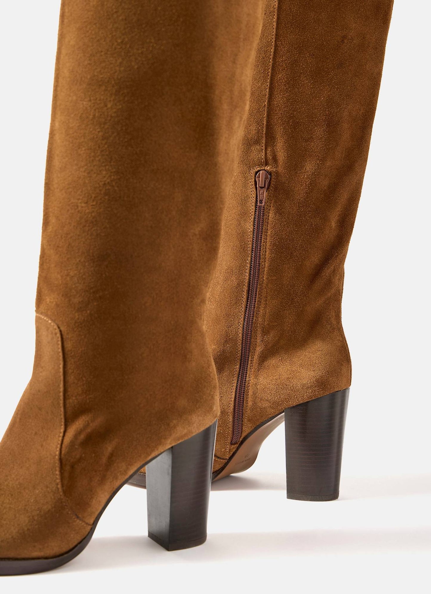 Nova Tan Suede Long Boots