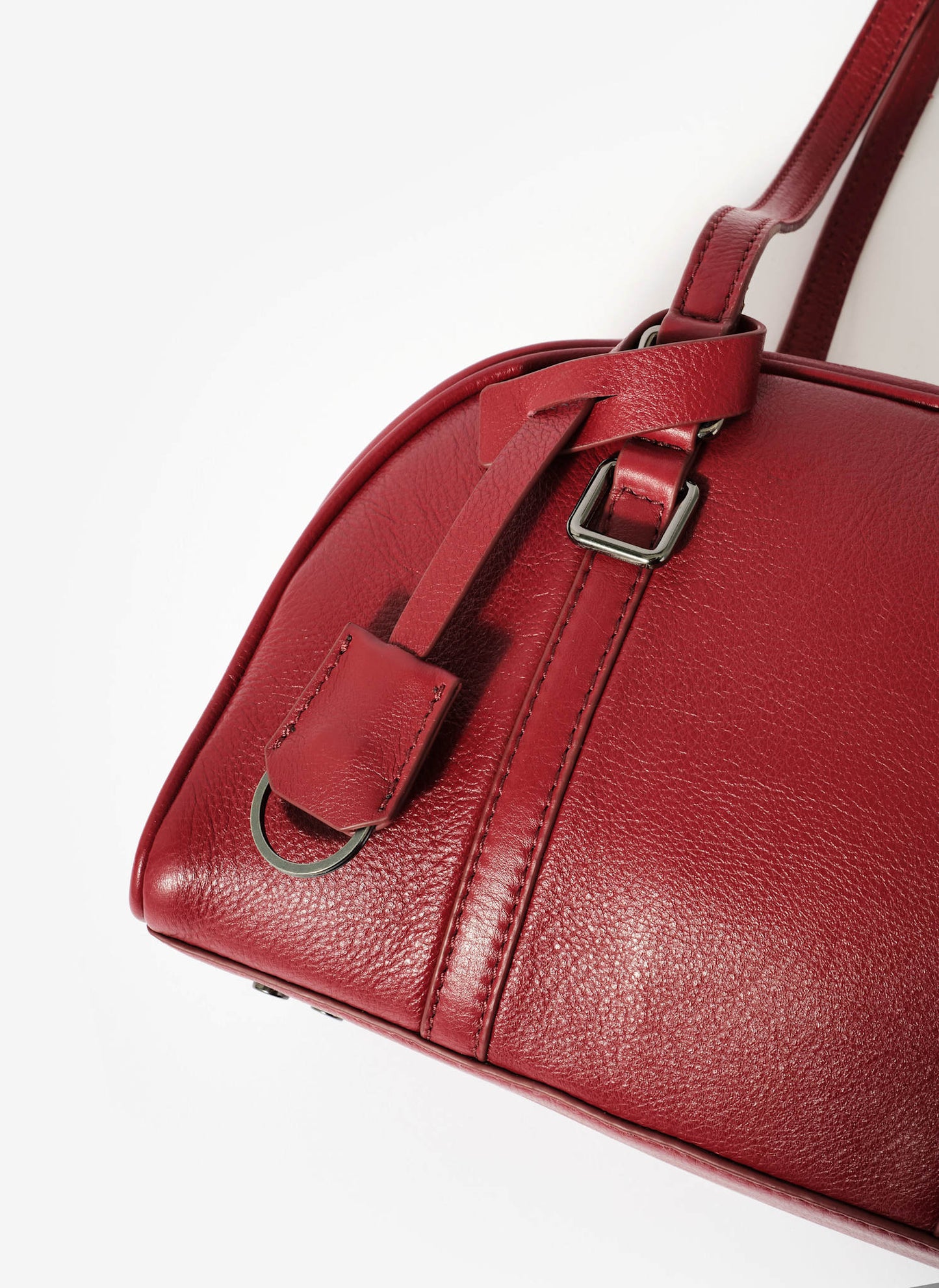 Otti Red Leather Shoulder Bag