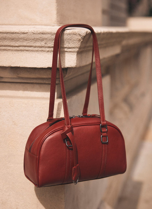 Otti Red Leather Shoulder Bag