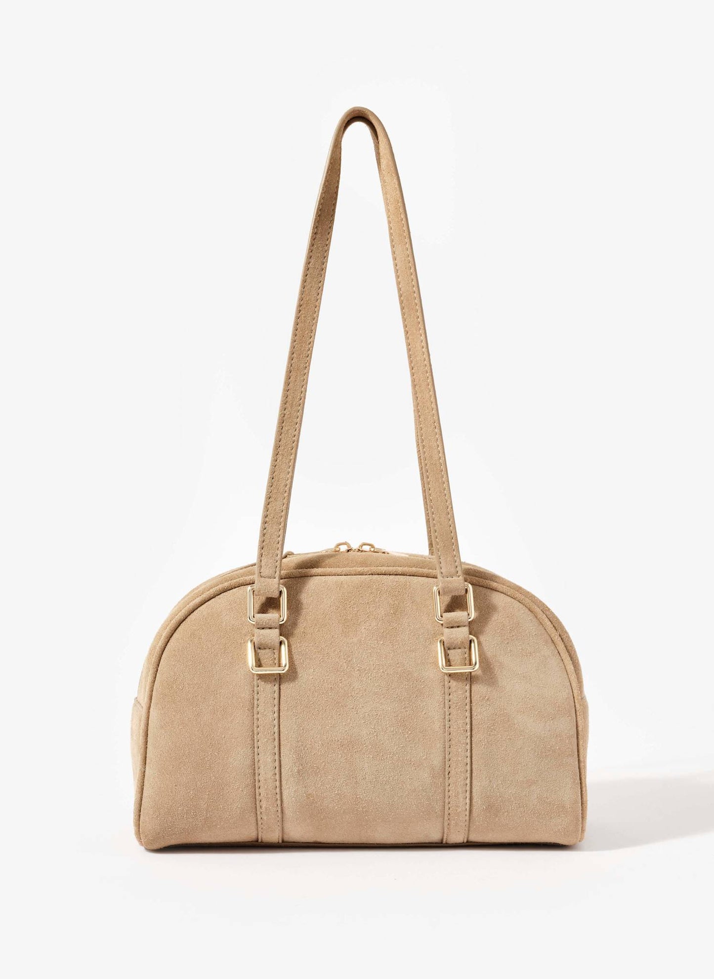 Otti Neutral Suede Shoulder Bag
