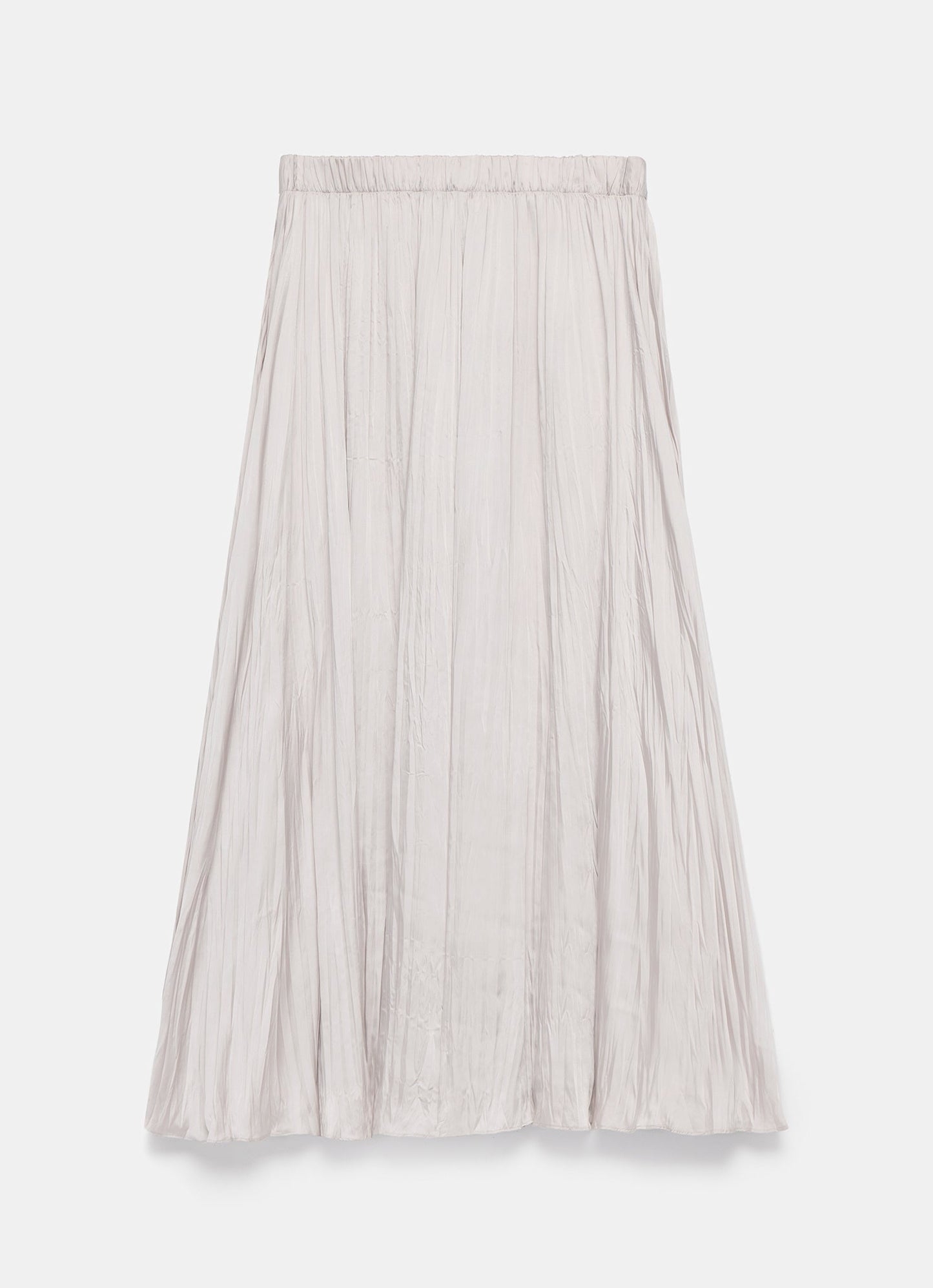 Neutral Crinkle Maxi Skirt