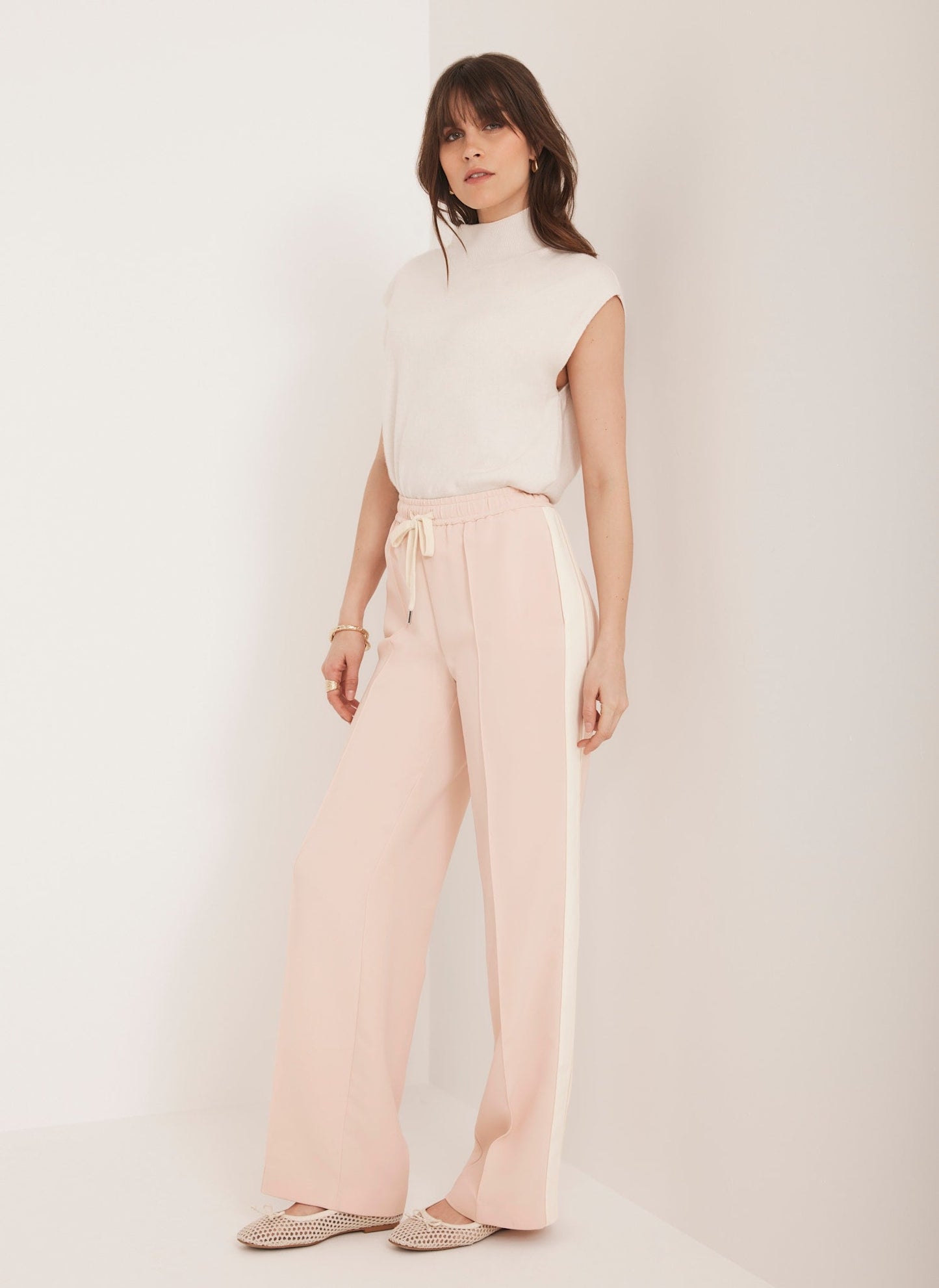 Pink Side Stripe Trousers