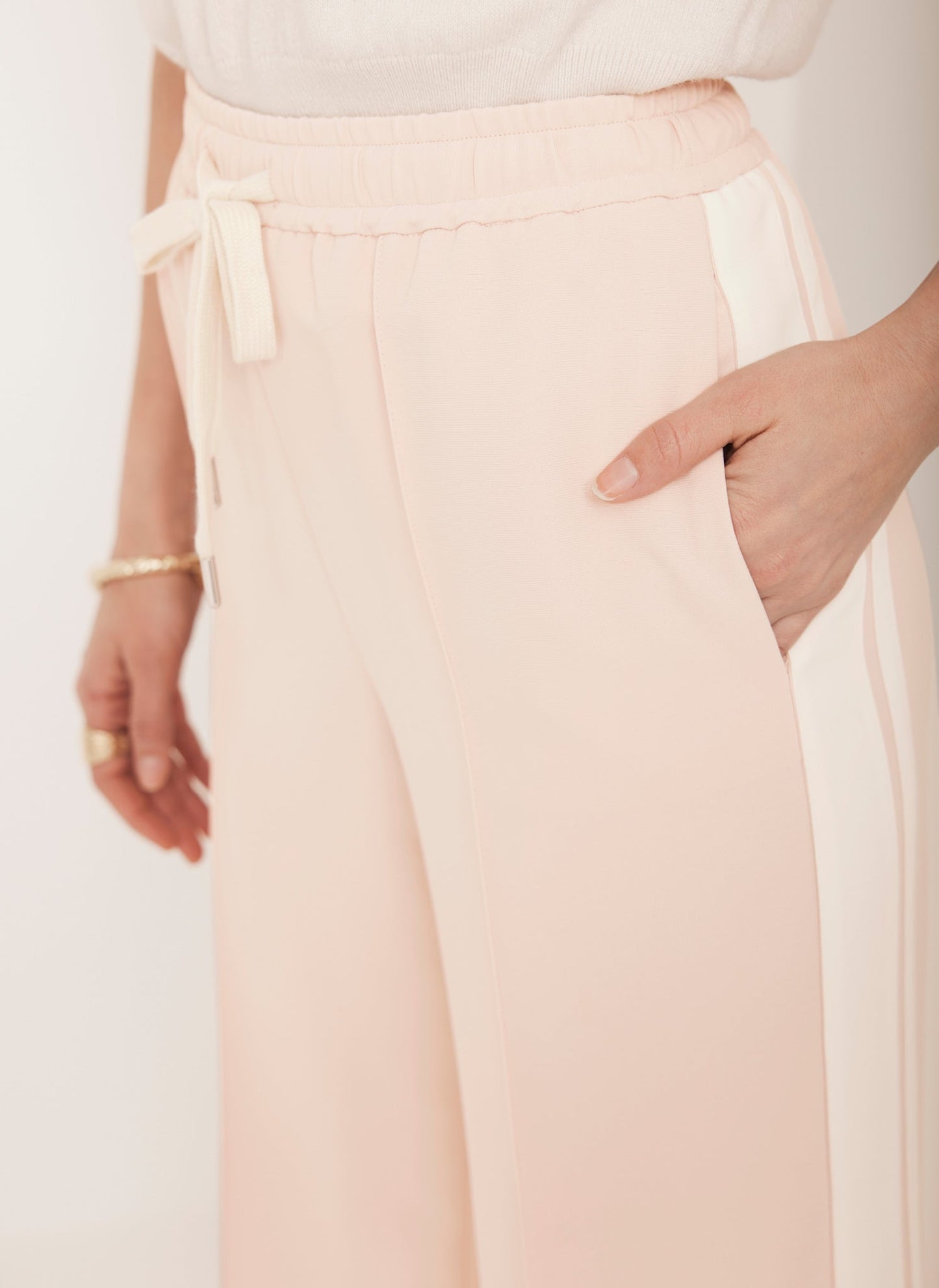 Pink Side Stripe Trousers