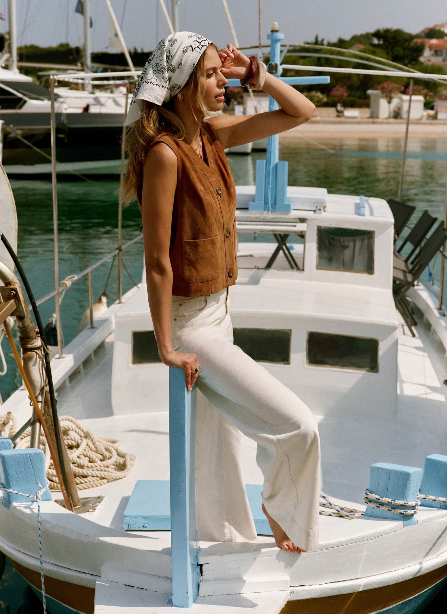 Tan Suede Waistcoat