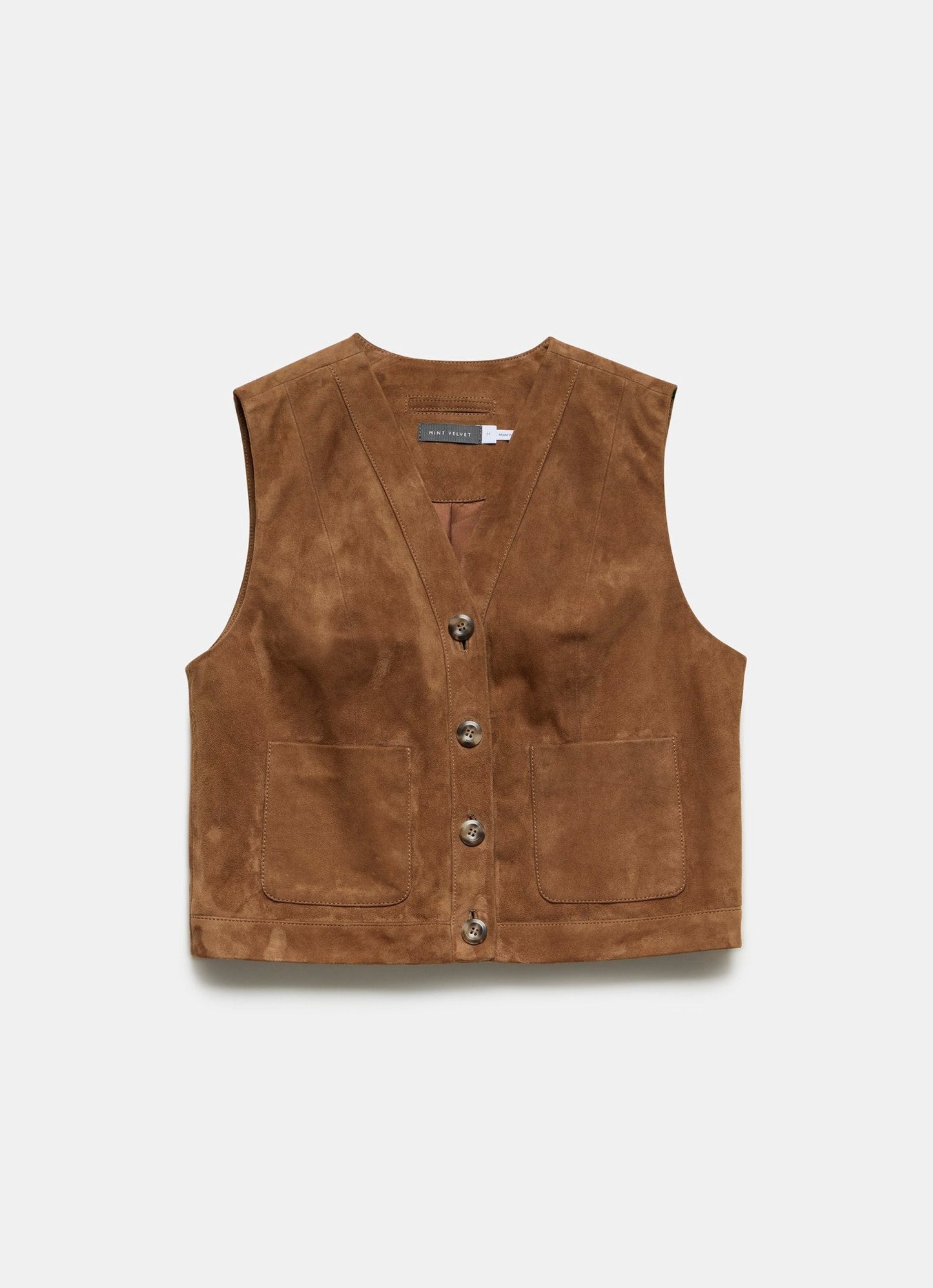 Tan Suede Waistcoat