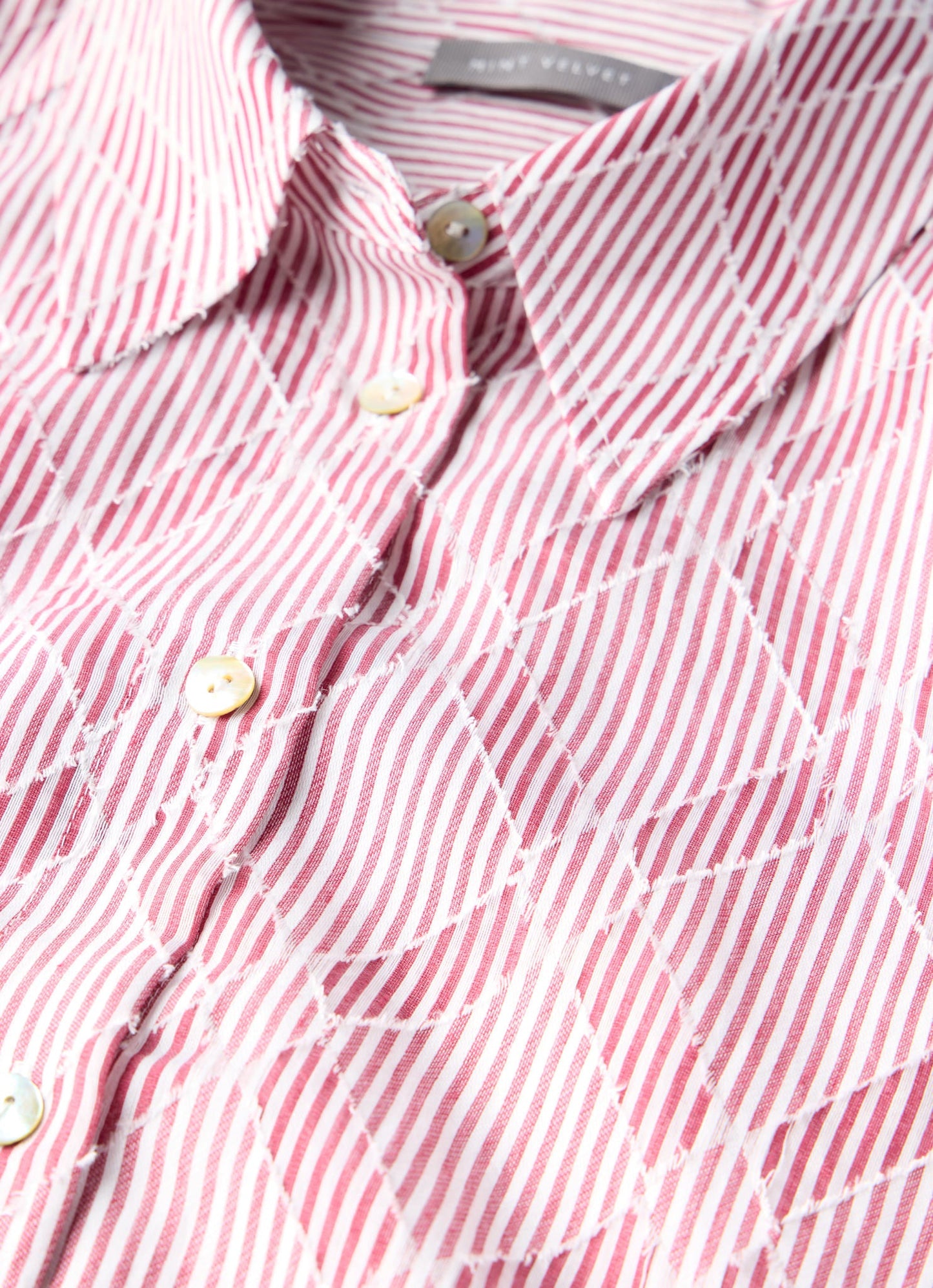 Red Striped Jacquard Shirt