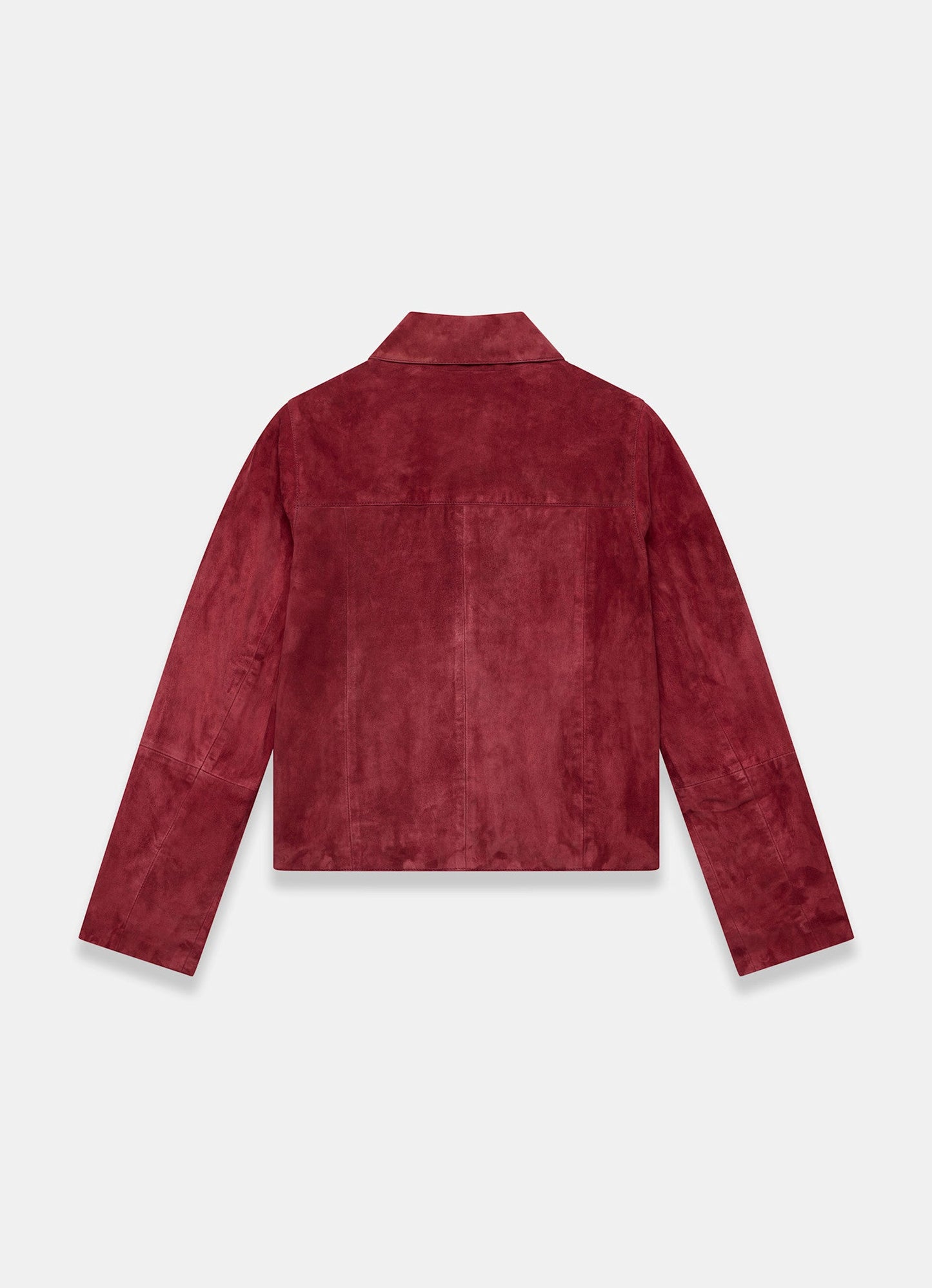 Red Suede Pocket Detail Jacket