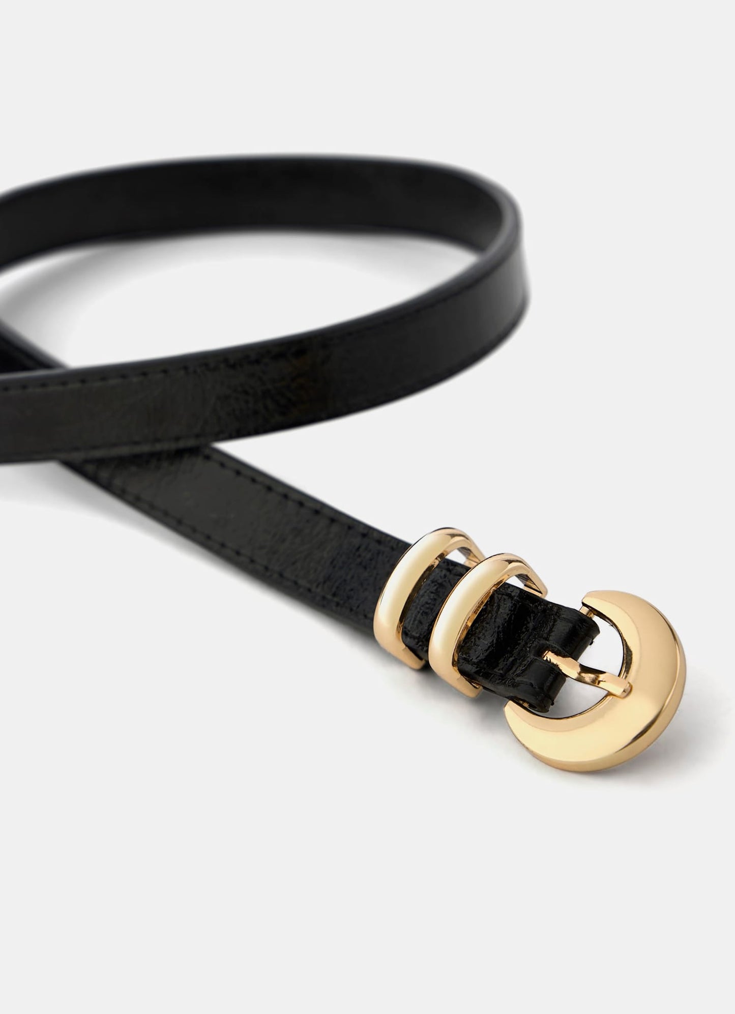 Black Leather Belt