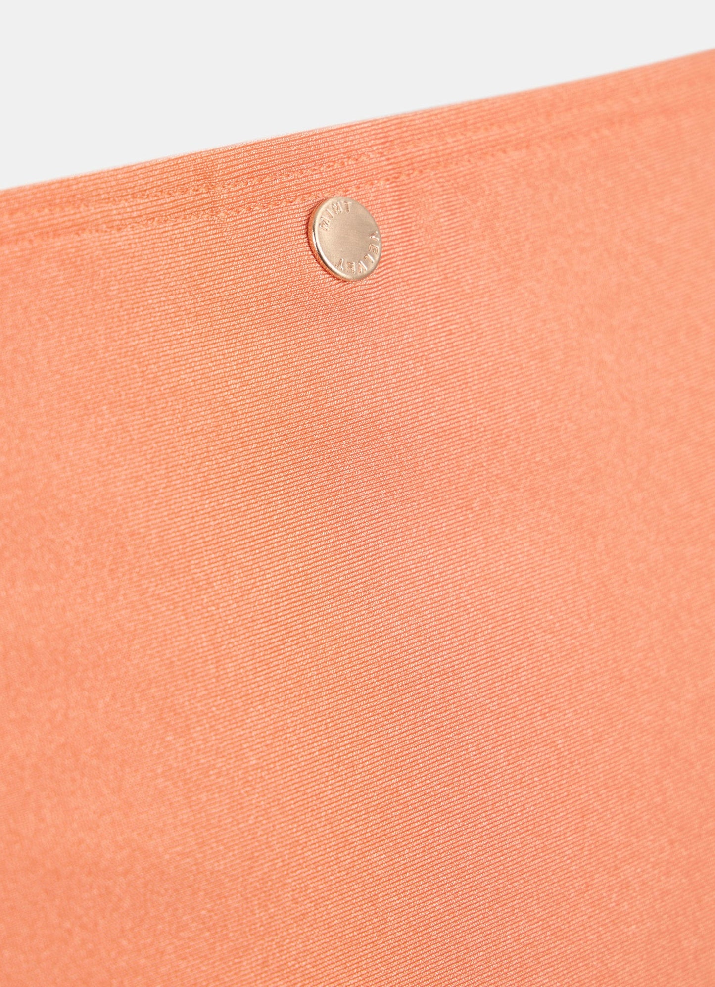 Orange Ruched Bikini Bottoms