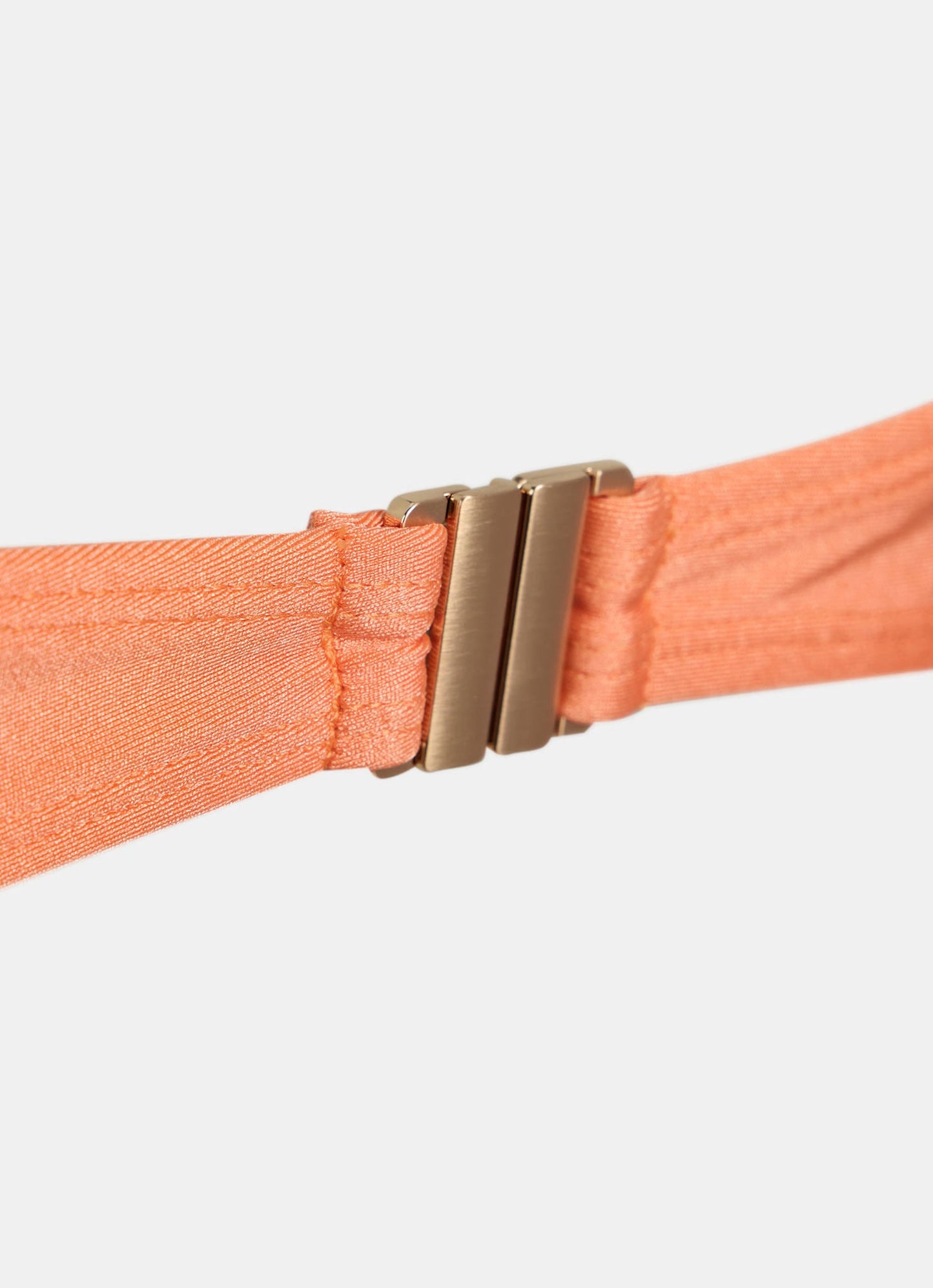 Orange Ruched Swimsuit