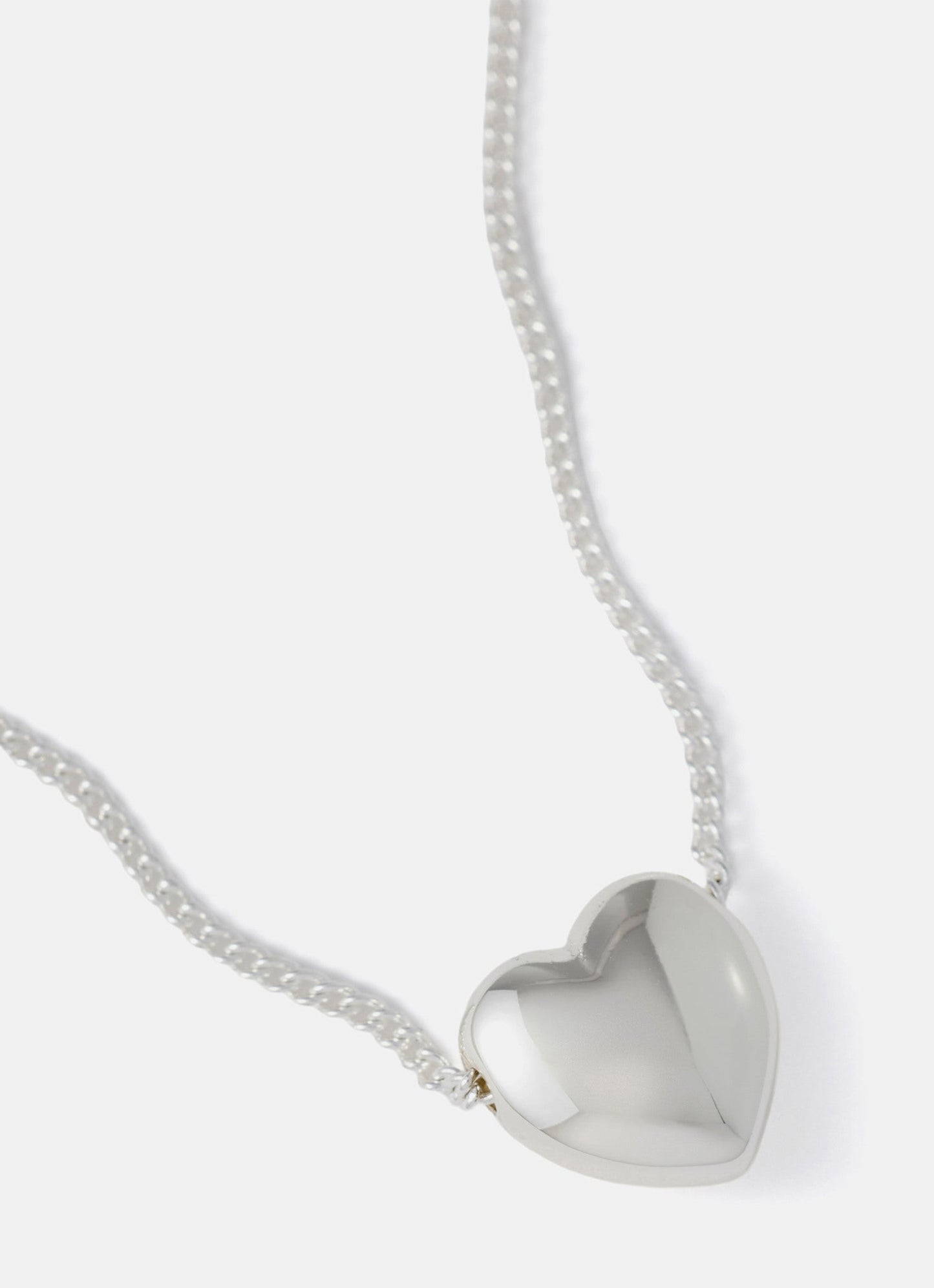Silver Plated Heart Necklace