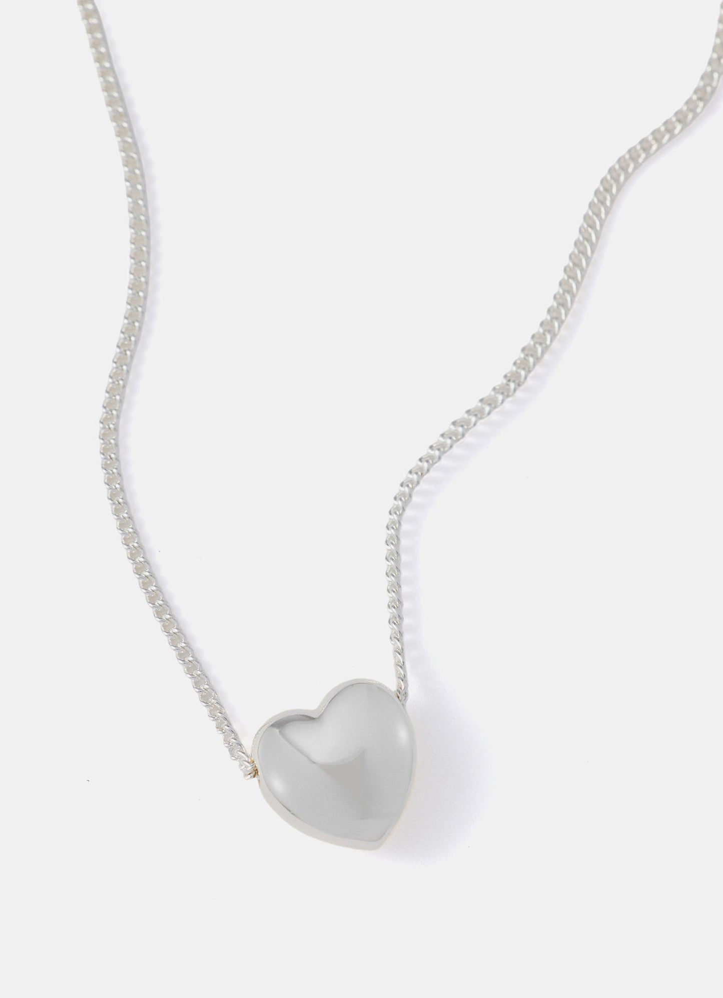 Silver Plated Heart Necklace