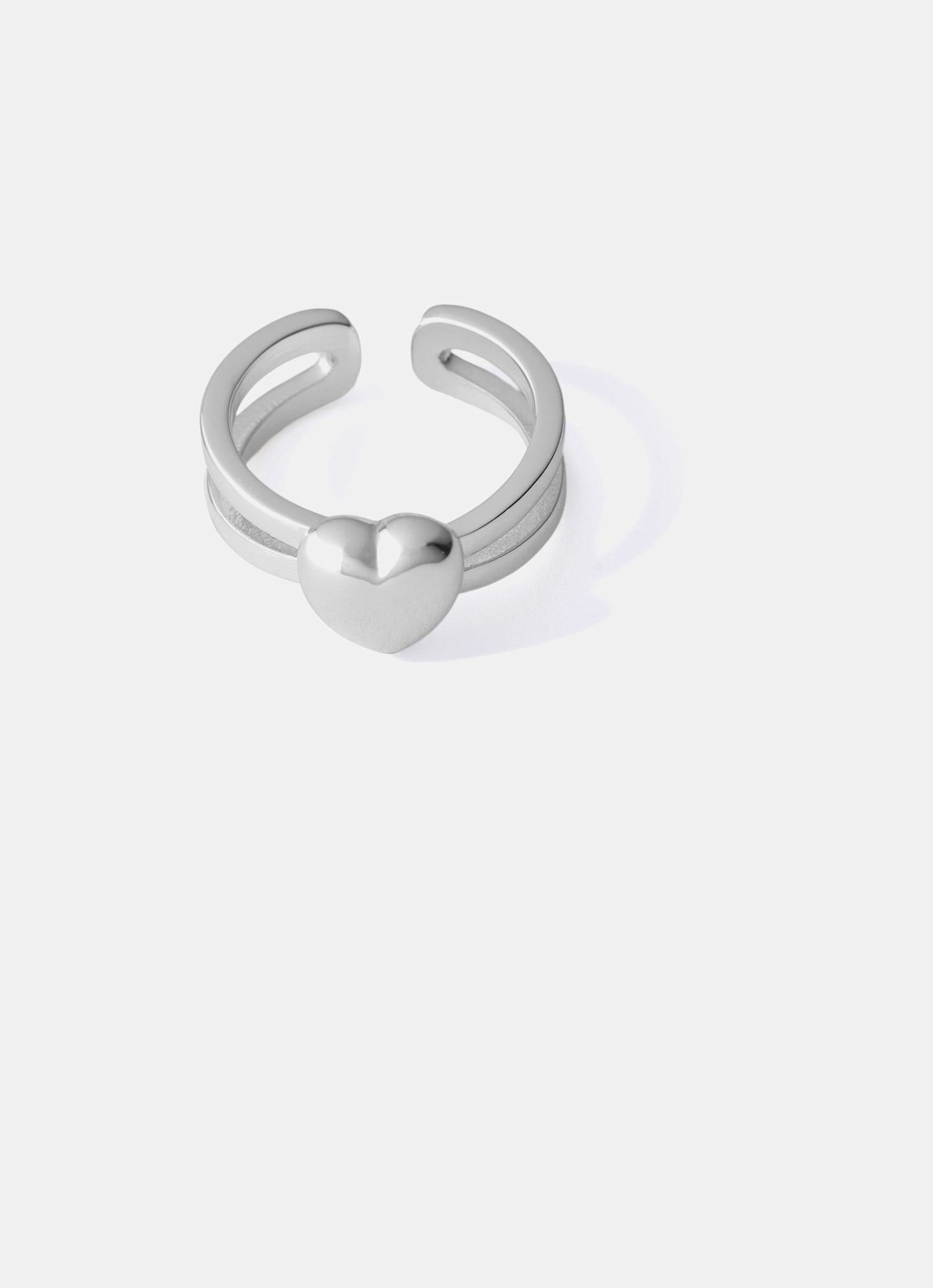 Silver Plated Heart Ring